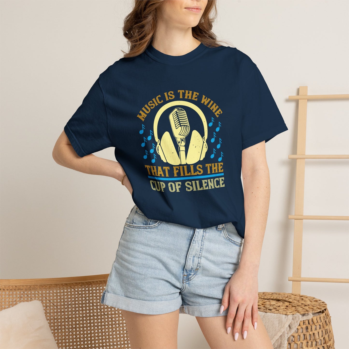 Music Graphic Design Unisex Cotton T-shirt m36