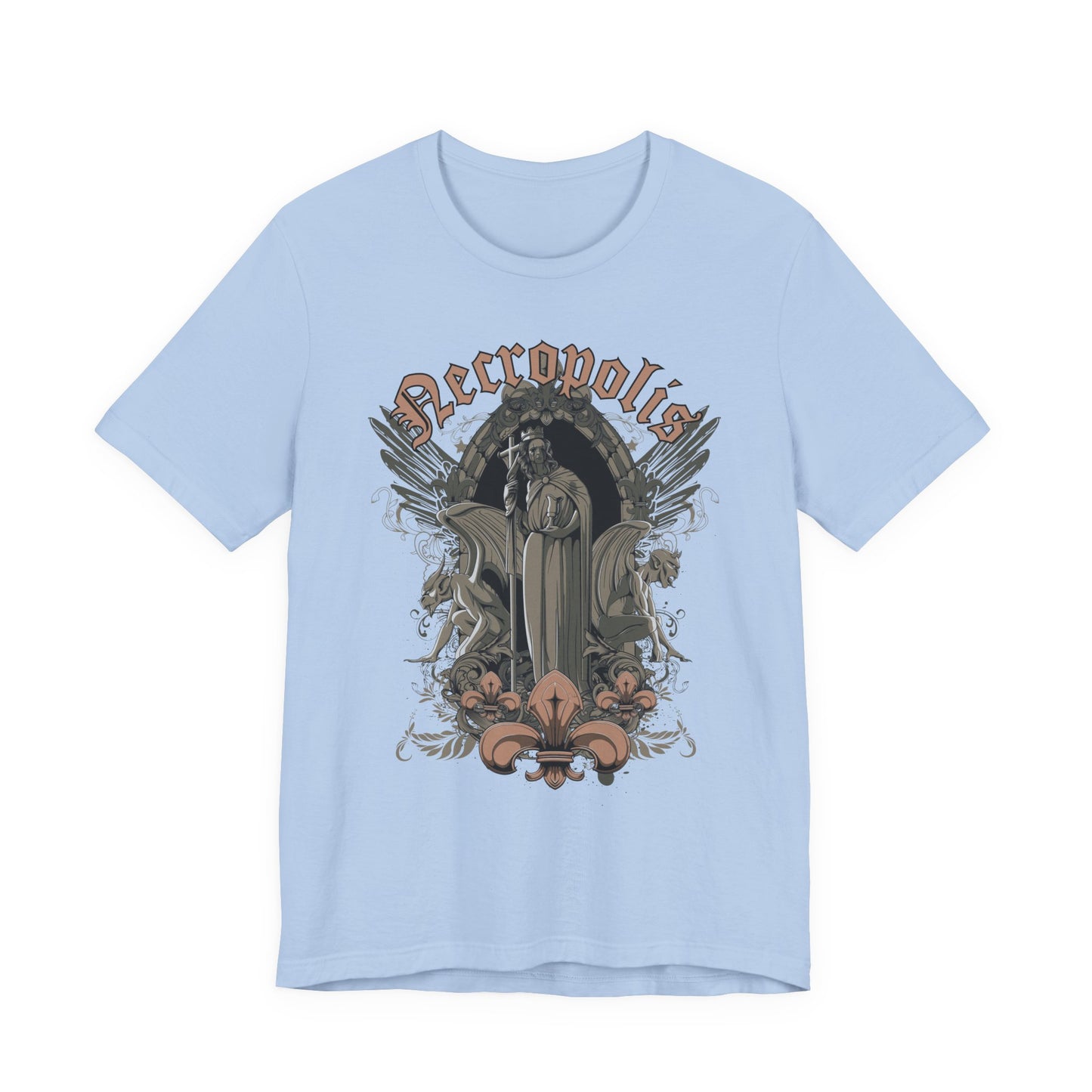 Gothic Skull Graphic Unisex Cotton T-Shirt r7