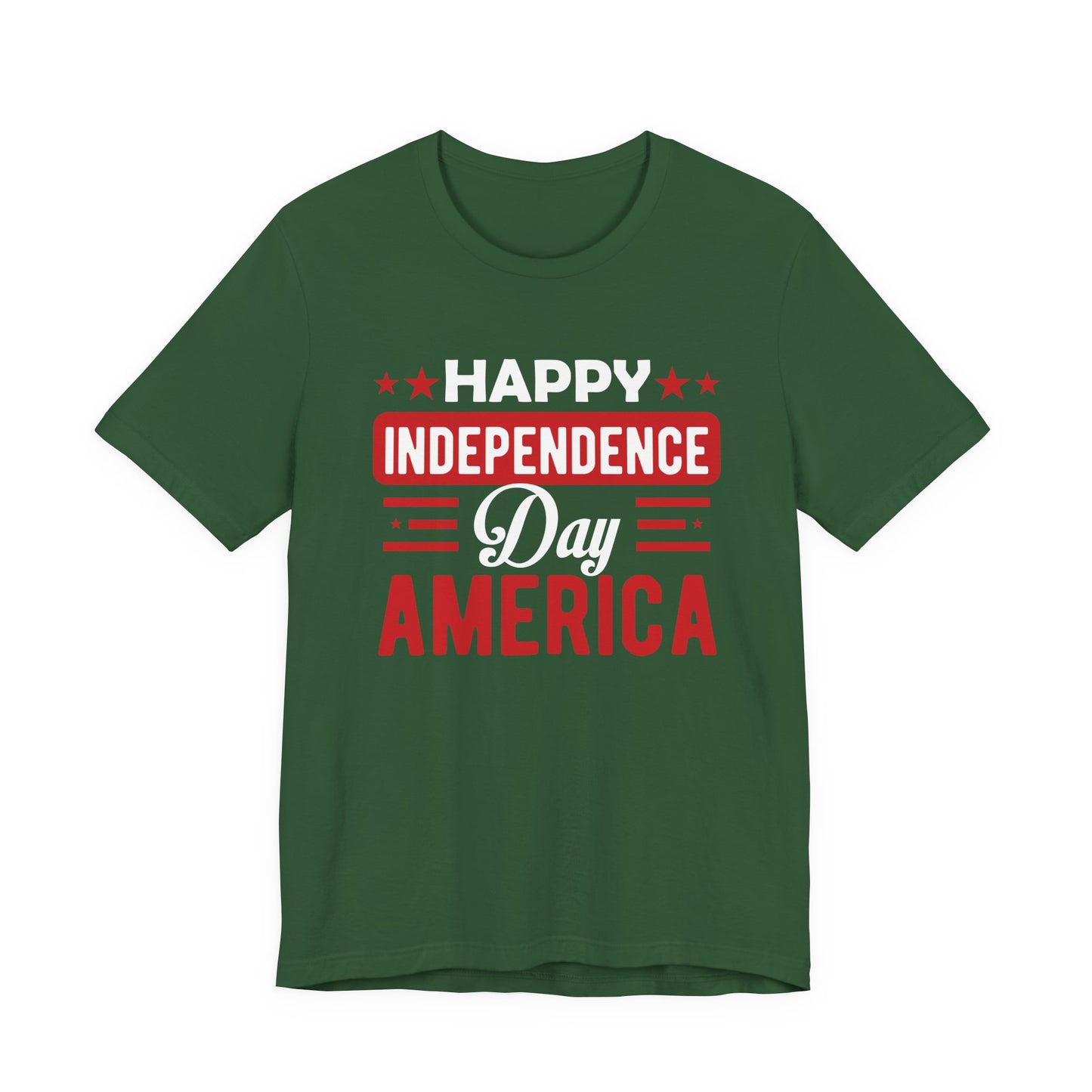 Happy Independence Day America Graphic Unisex Cotton T-Shirt 015