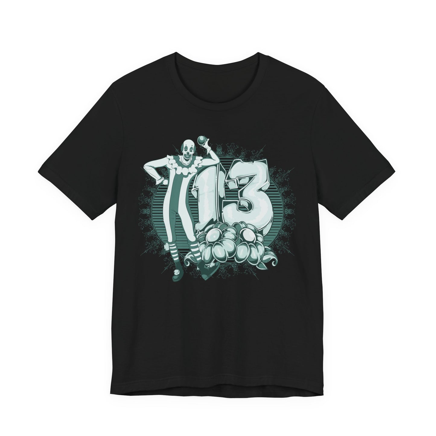 Vintage Clown Graphic Illustration Unisex Cotton T-Shirt Art-39