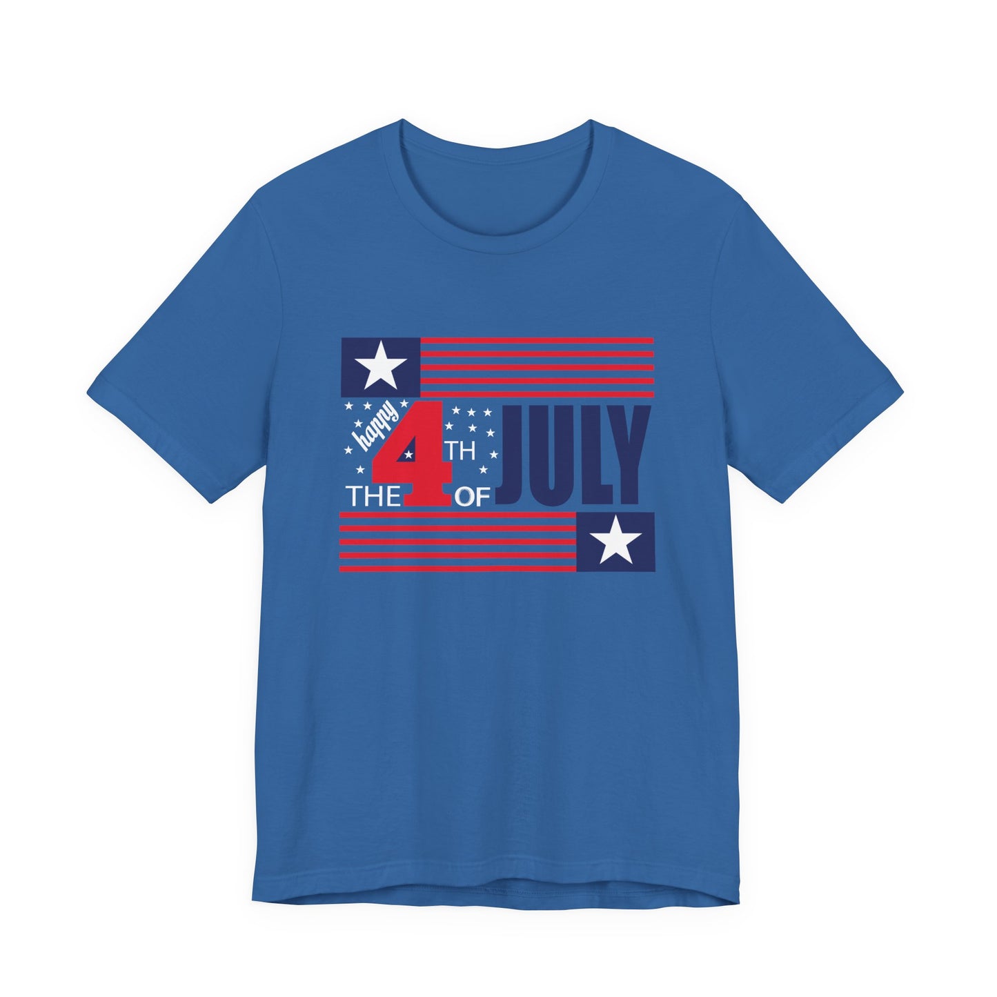 4th of July Flag Independence Day Graphic Unisex Cotton T-Shirt 014