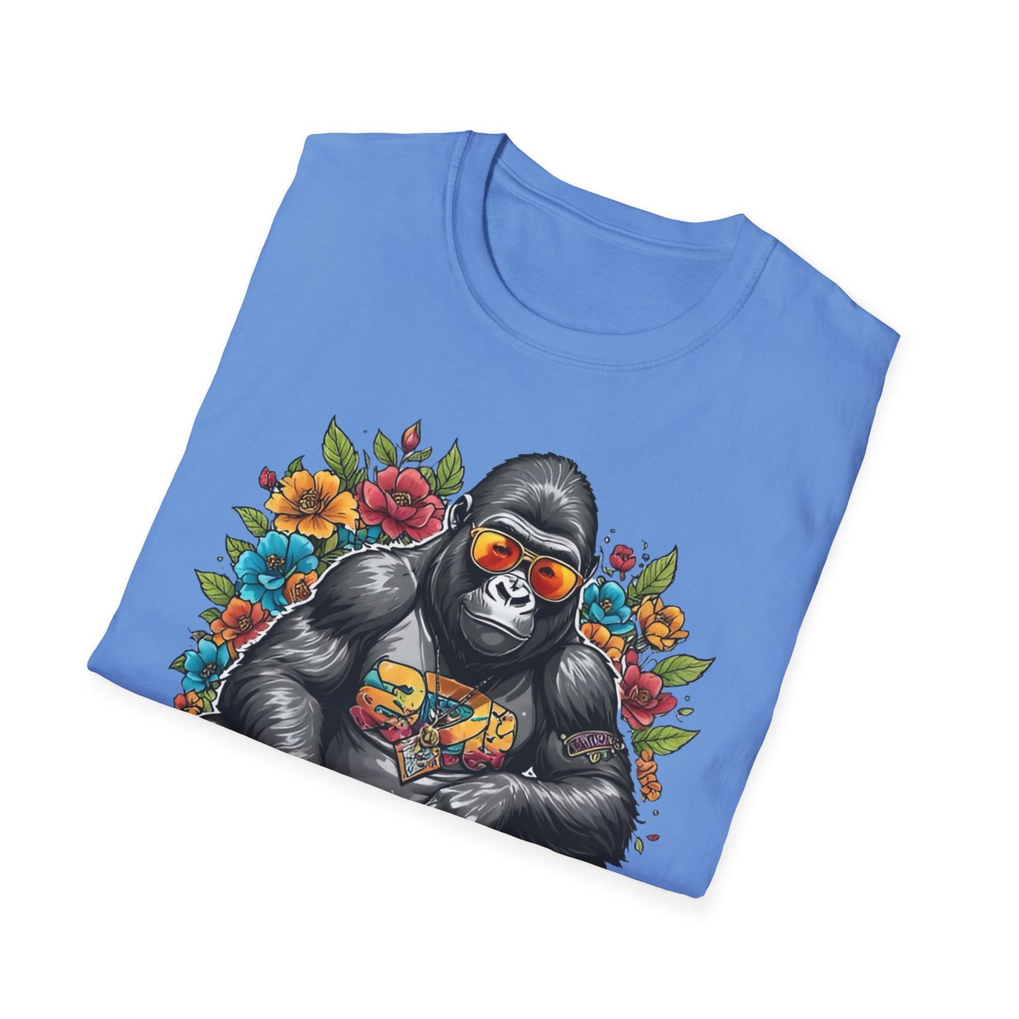 Animals Tees, Funny Animals Shirt, T Shirts with Funny Animals, T-Shirt with Gorilla, Monkey Tees