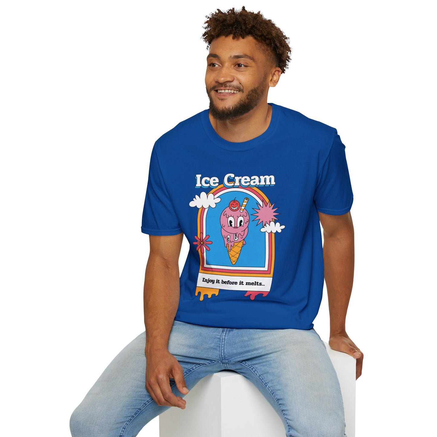 Food Tees, Funny Food T Shirts, Funny T Shirts, Shirt with Food, Junk Food Tees, Shirt with Ice Cream, Ice Cream T-Shirt