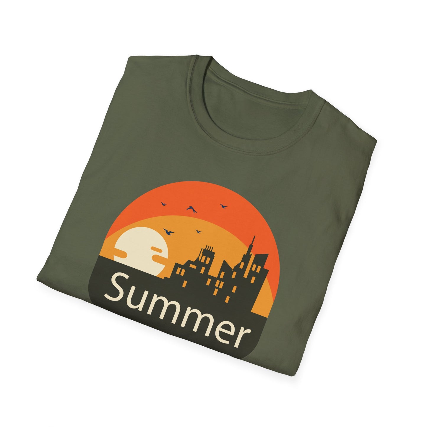 Summer T-Shirt, Summer Design Shirts, Art Tee Shirt with Summer Design - 6