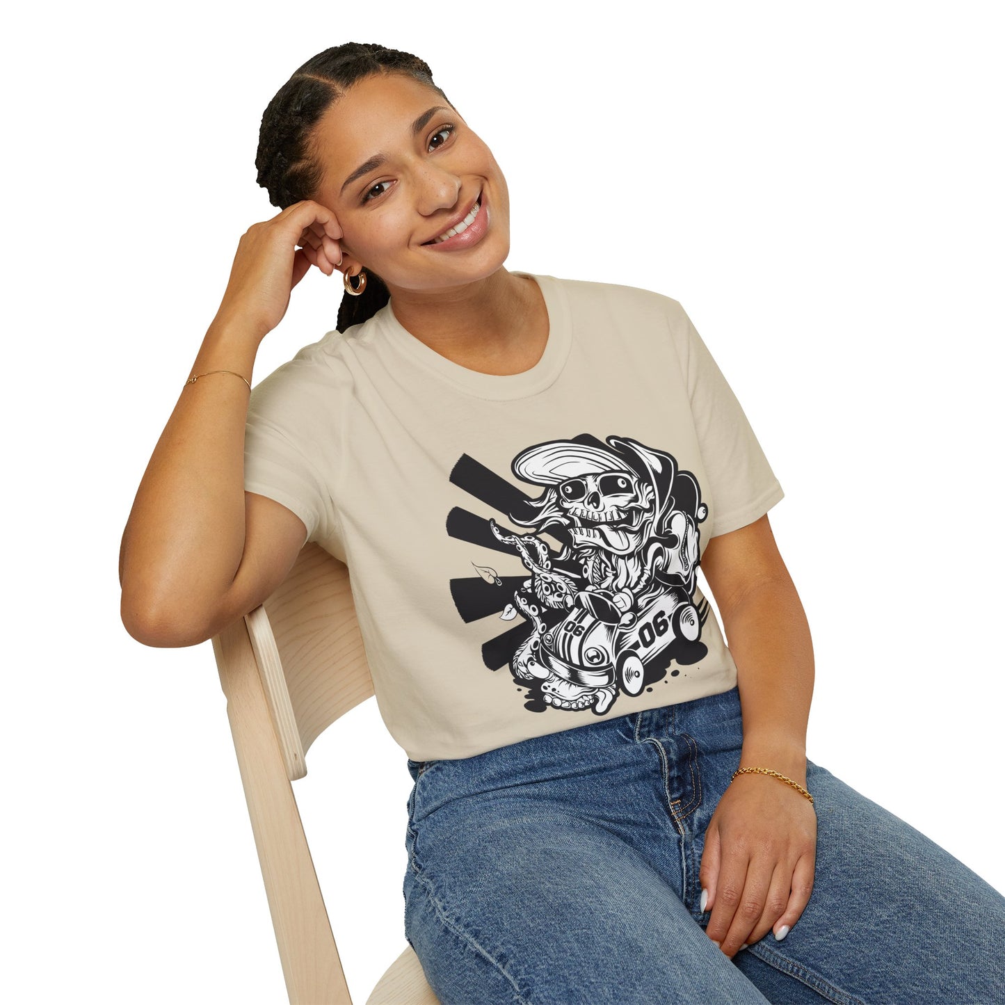 Cartoon Animation T Shirt Unisex Softstyle 64000 Cotton Tee With Fun Art Design Graphics