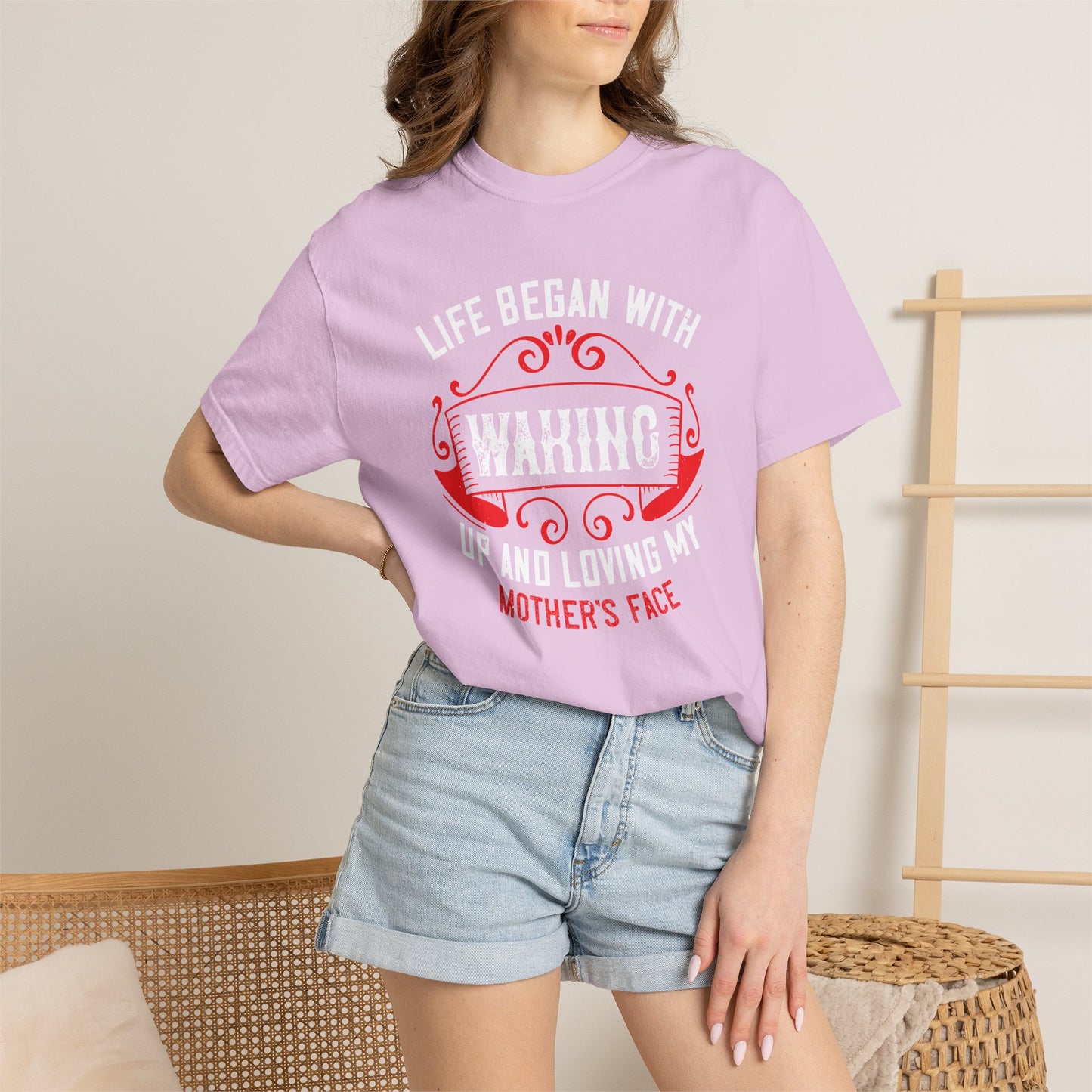 Mom T-shirt Mother Day Mama Tee Unisex Comfort Colors Garment-Dyed Cotton h77