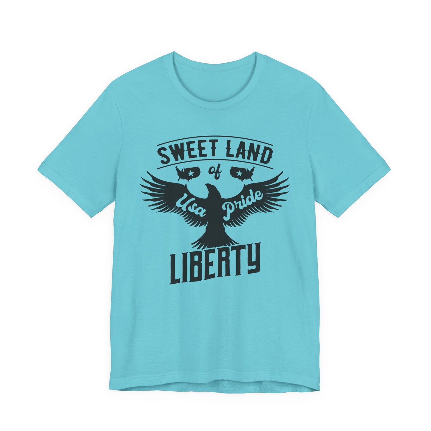 Liberty Eagle Graphic Unisex Cotton T-Shirt a4