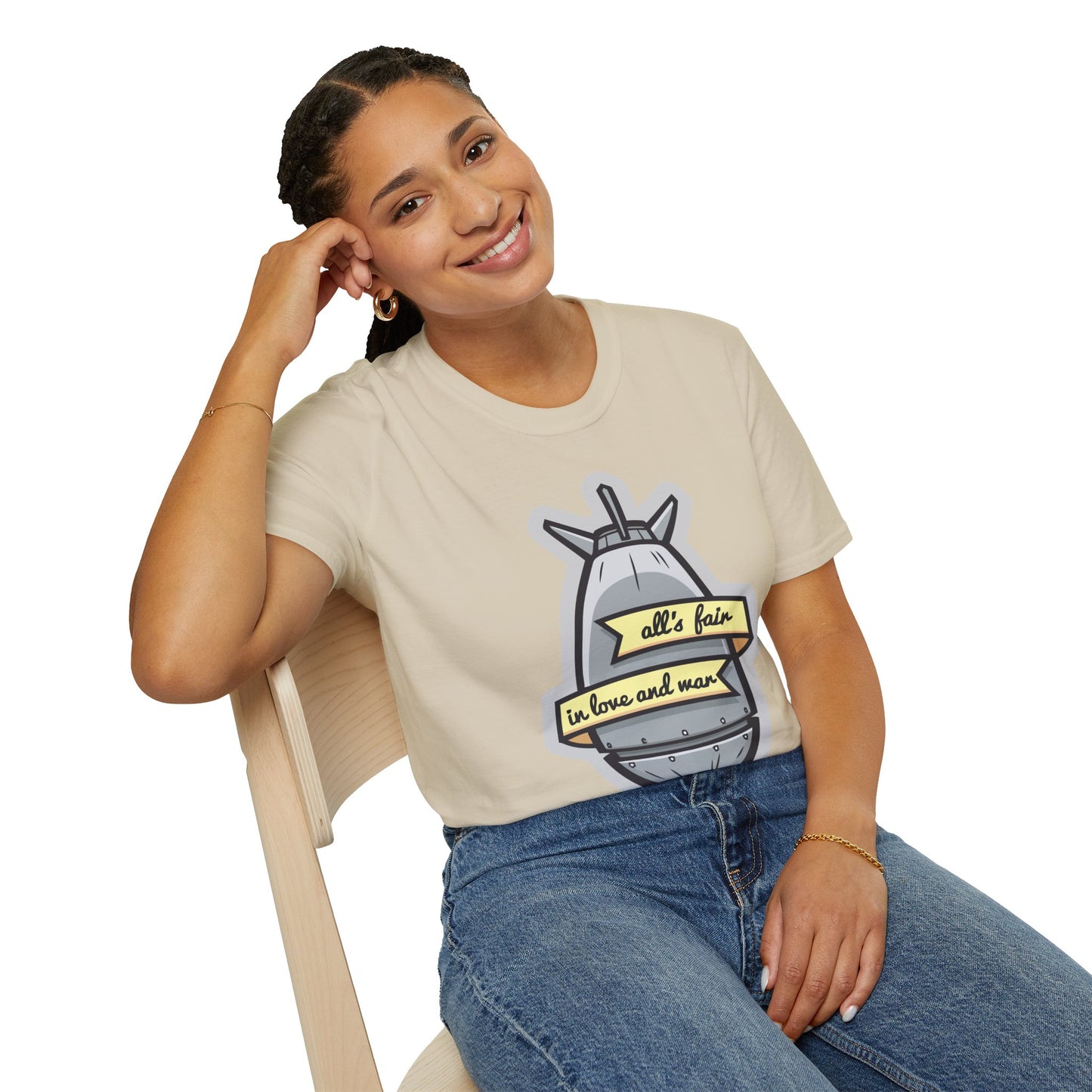 Cartoon T Shirt Animation T Shirt Funny Tee Shirt Unisex Gildan Softstyle 64000 100 Percent Cotton