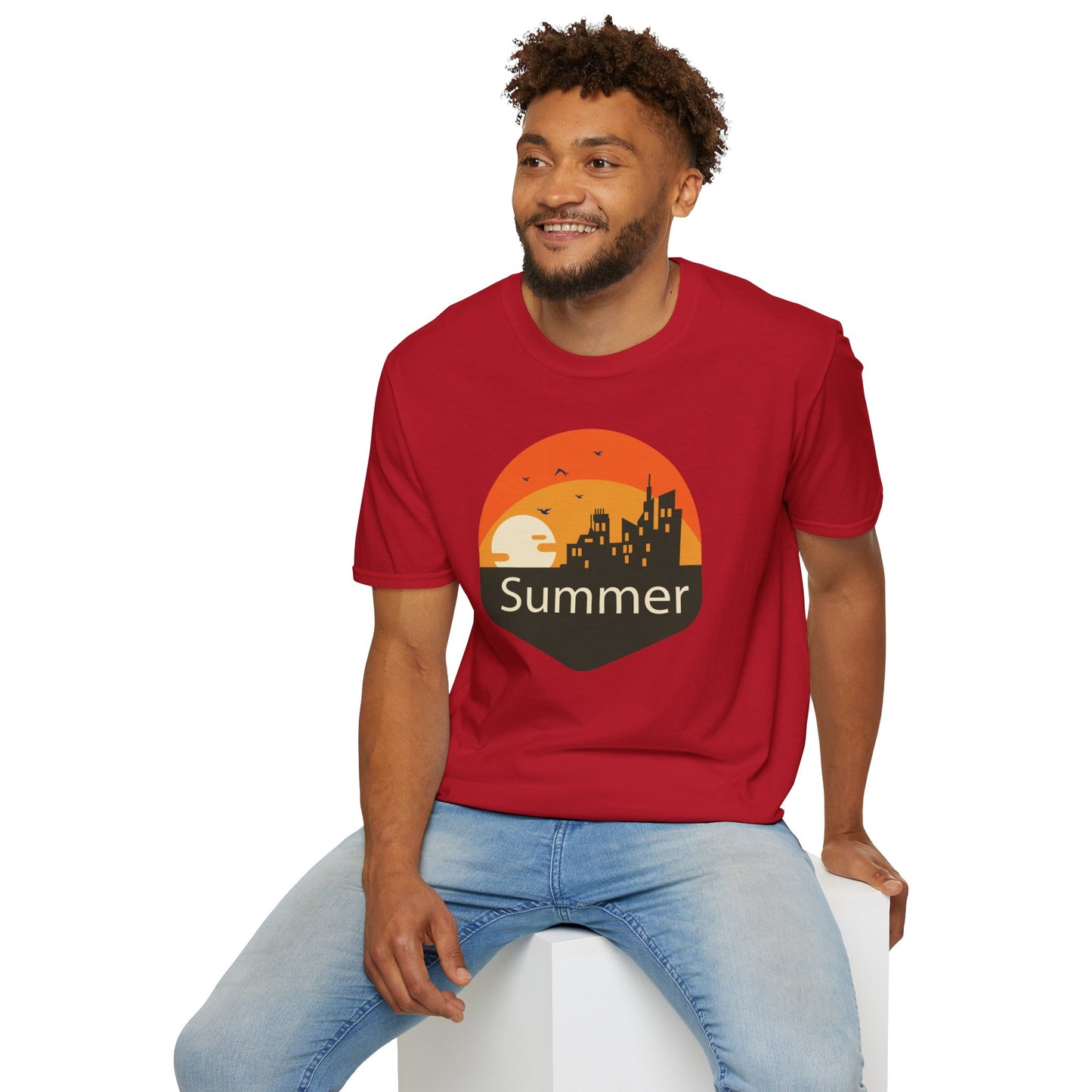 Summer T-Shirt, Summer Design Shirts, Art Tee Shirt with Summer Design - 6
