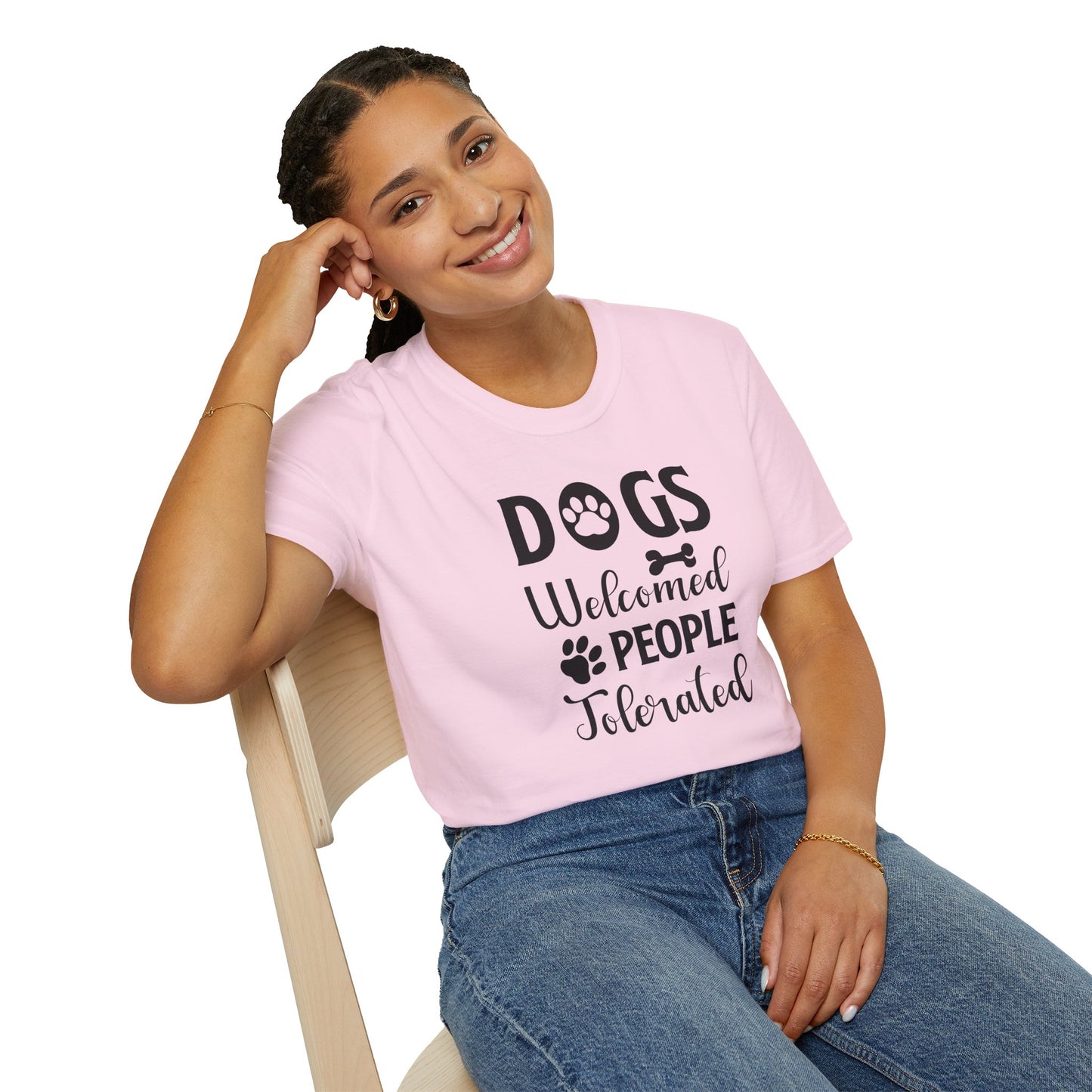 Dog Slogan T Shirts With Funny Words Tee Shirt Featuring Funny Quotes Unisex Gildan Softstyle 64000 Ringspun Cotton