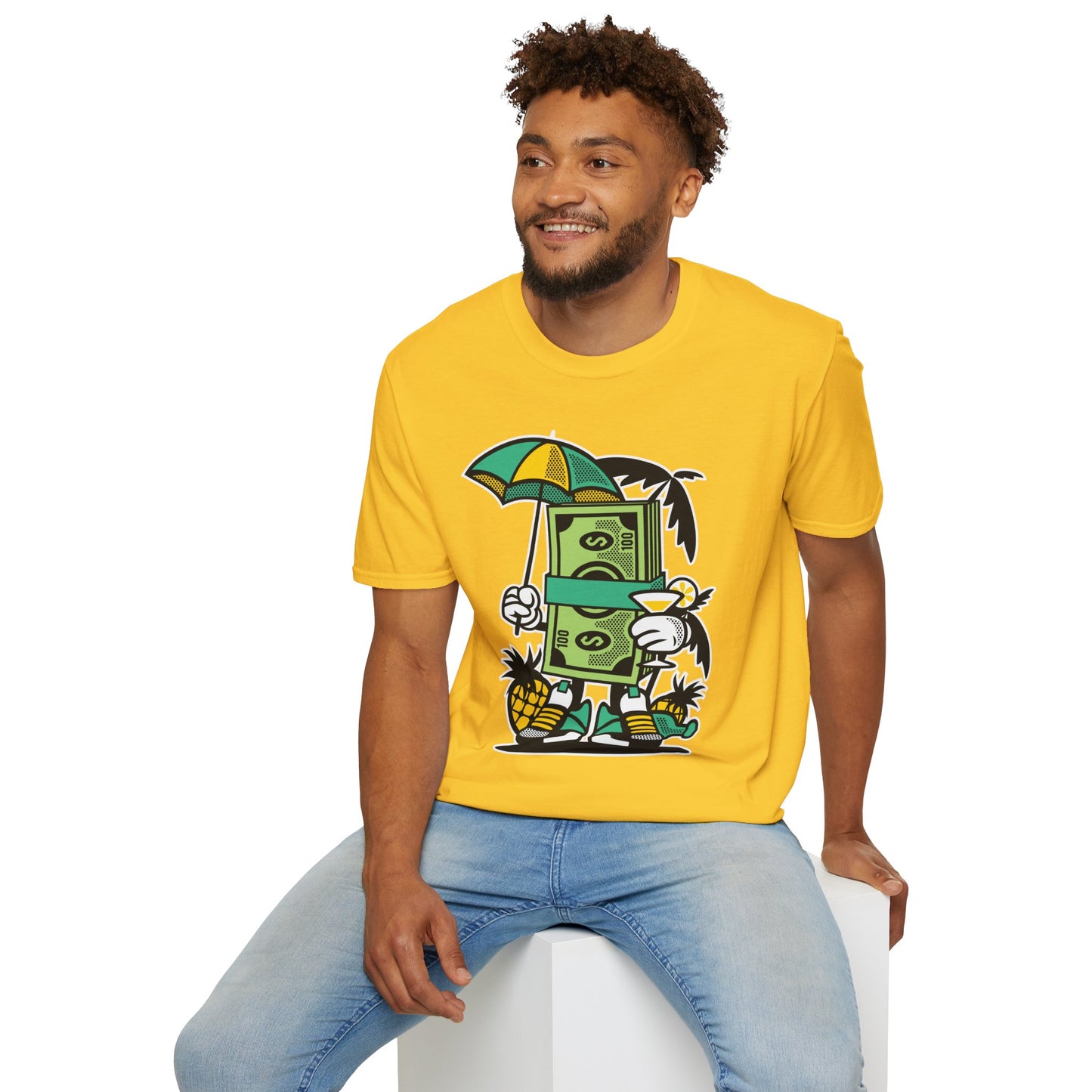 Cartoon T Shirt Animation T Shirt Funny Tee Unisex Softstyle Cotton Tee Art Design 64000