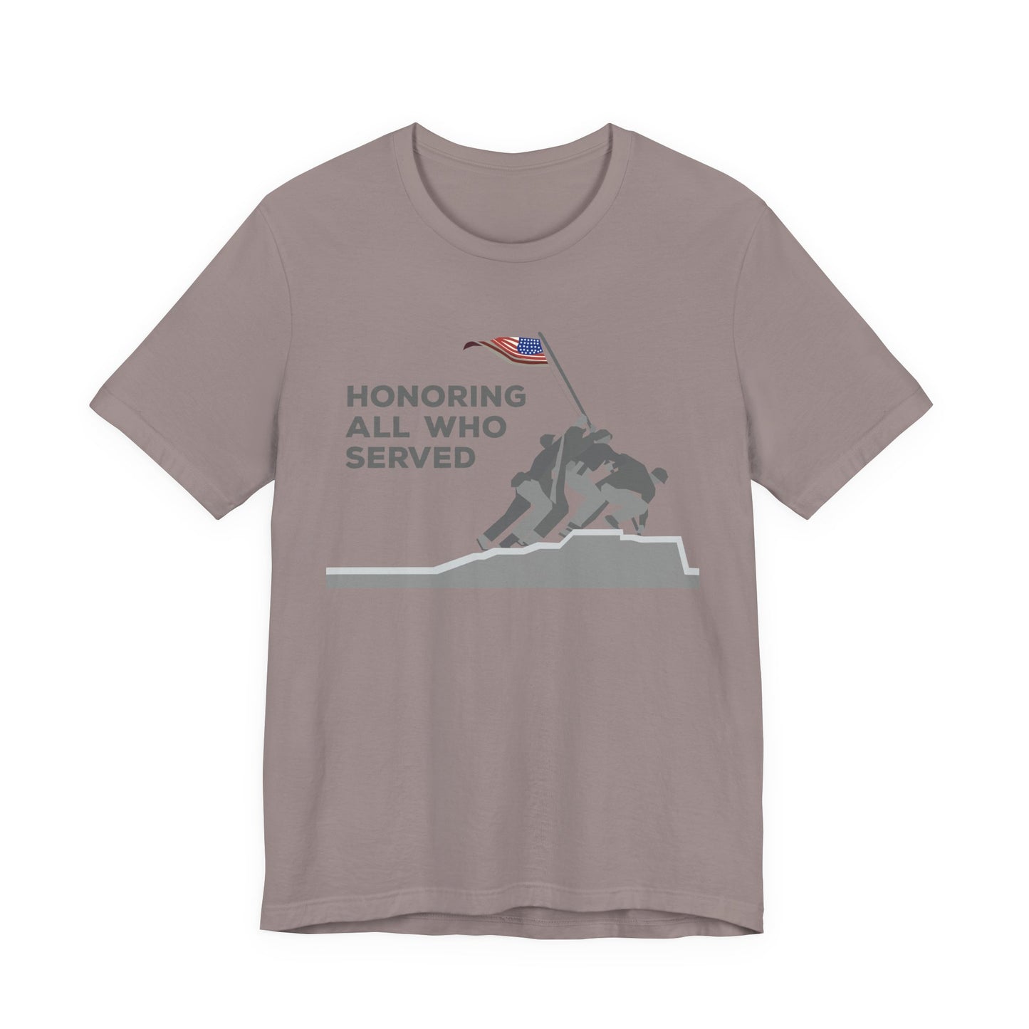Iwo Jima Flag Raising honoring all who served T-Shirt Military Memorial Unisex Cotton Tee v52