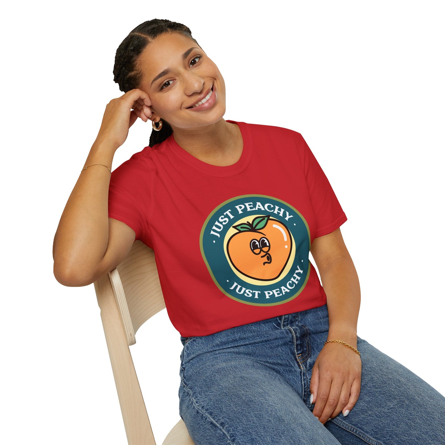 Food Tees, Funny Food T Shirts, Funny T Shirts, Shirt with Fruits, Shirt with Peach