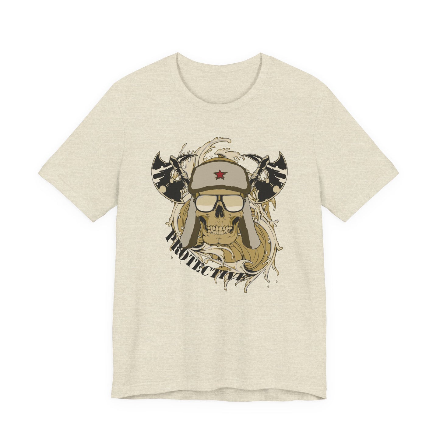Viking Skull Graphic with Horned Helmet T-Shirt Captain Design Tee Art-41