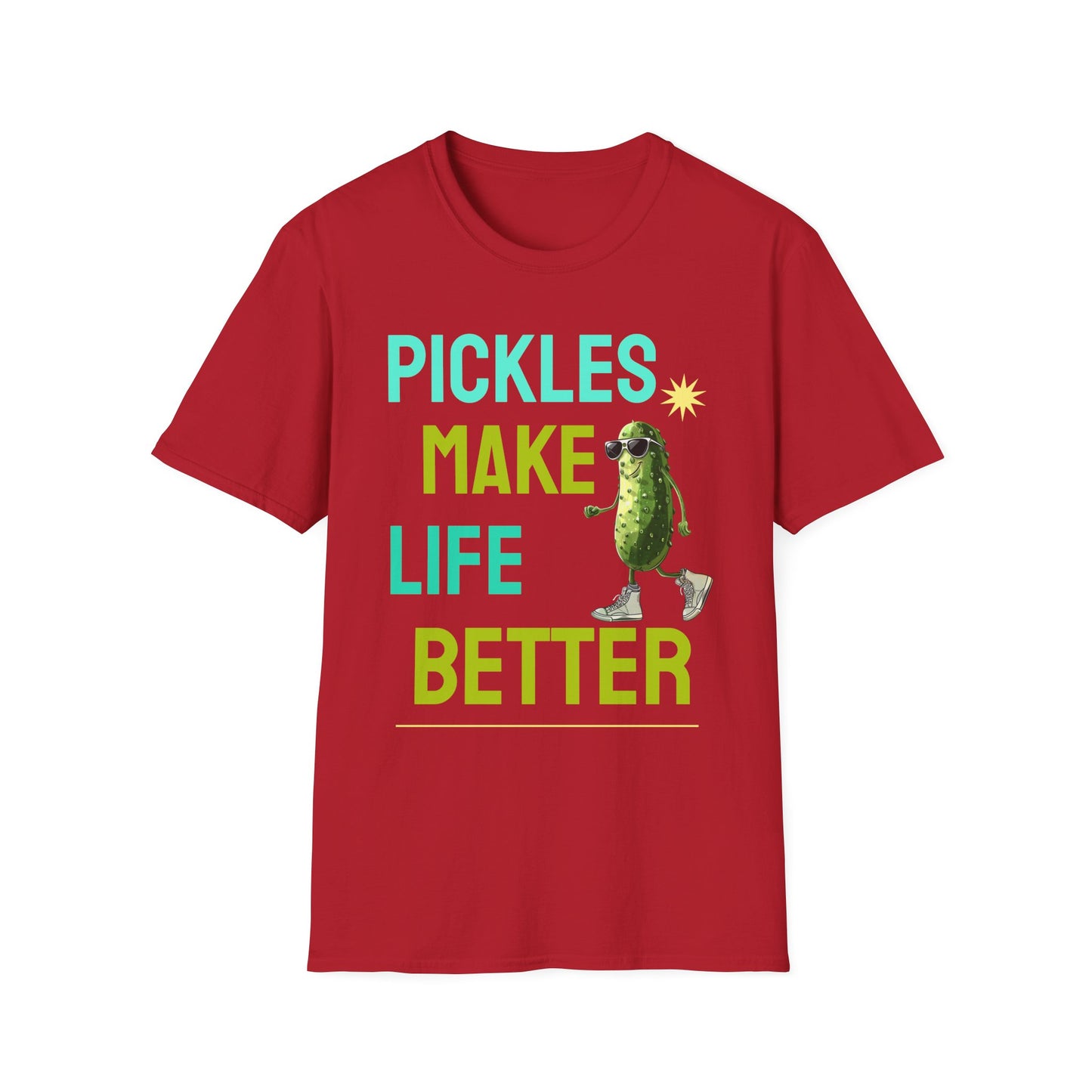 Food Tees, Funny Food T Shirts, Funny T Shirts, Shirt with Vegetables, Shirt with Pickle