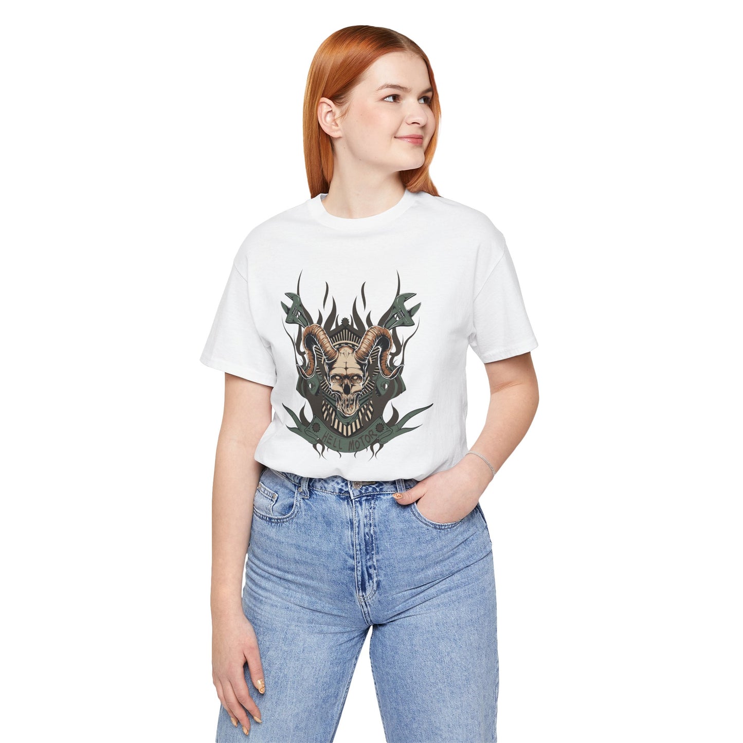 Gothic Skull Graphic Design Unisex Cotton Tee Art-49