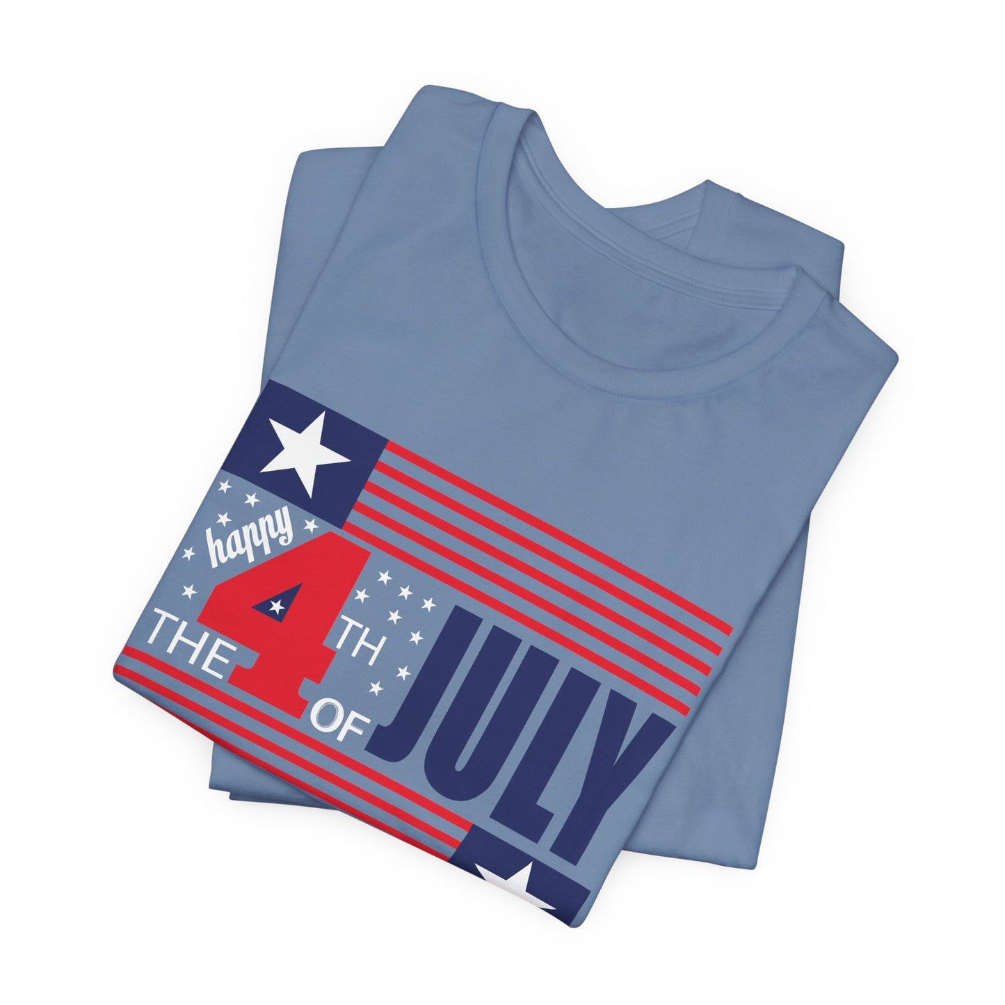 4th of July Flag Independence Day Graphic Unisex Cotton T-Shirt 014