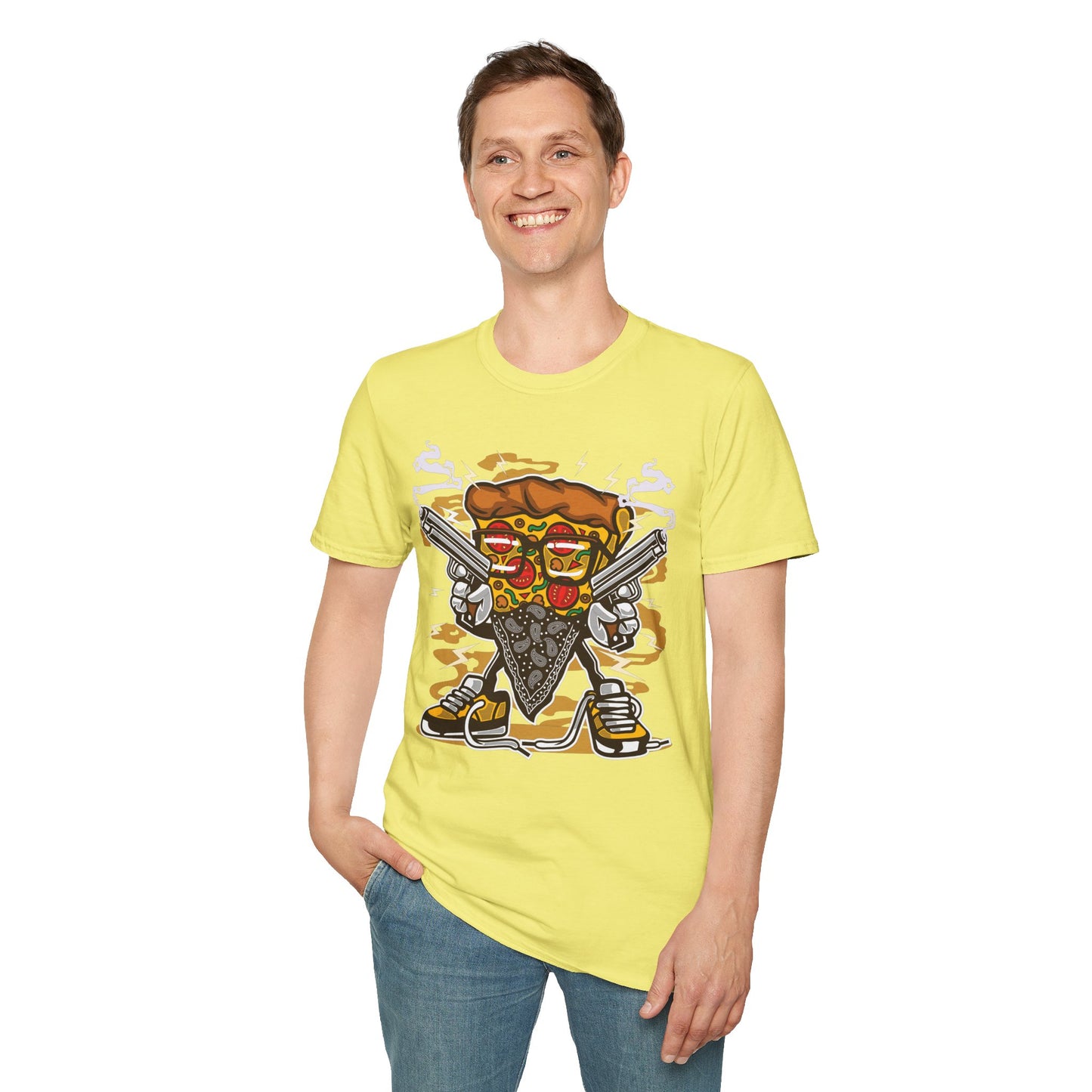 Cartoon Animation Tee Shirt Unisex Funny Graphic Gildan Softstyle 64000 Cotton Tee