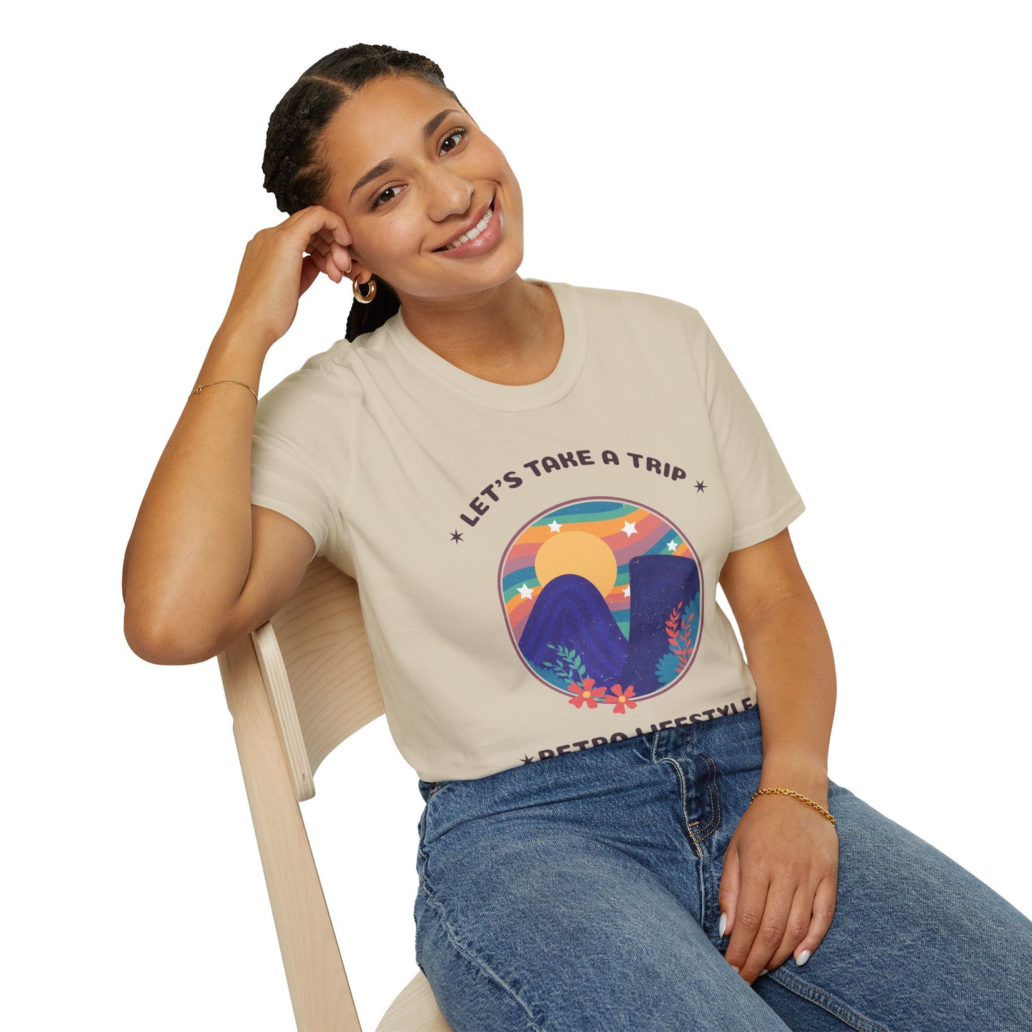 Retro T Shirt, Retro Design Shirt, Retro Art Tee Shirt, T-shirt with Retro Style