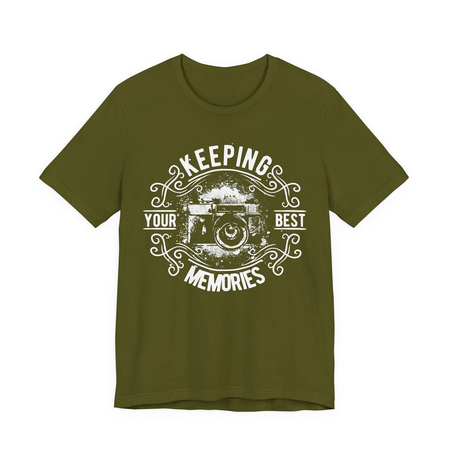 Keeping Your Best Memories T-Shirt Vintage Camera Graphic T-Shirt A-5