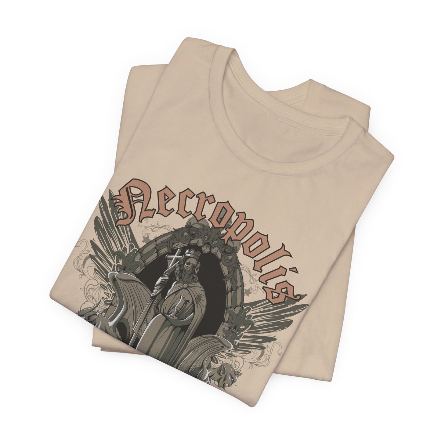 Gothic Skull Graphic Unisex Cotton T-Shirt r7