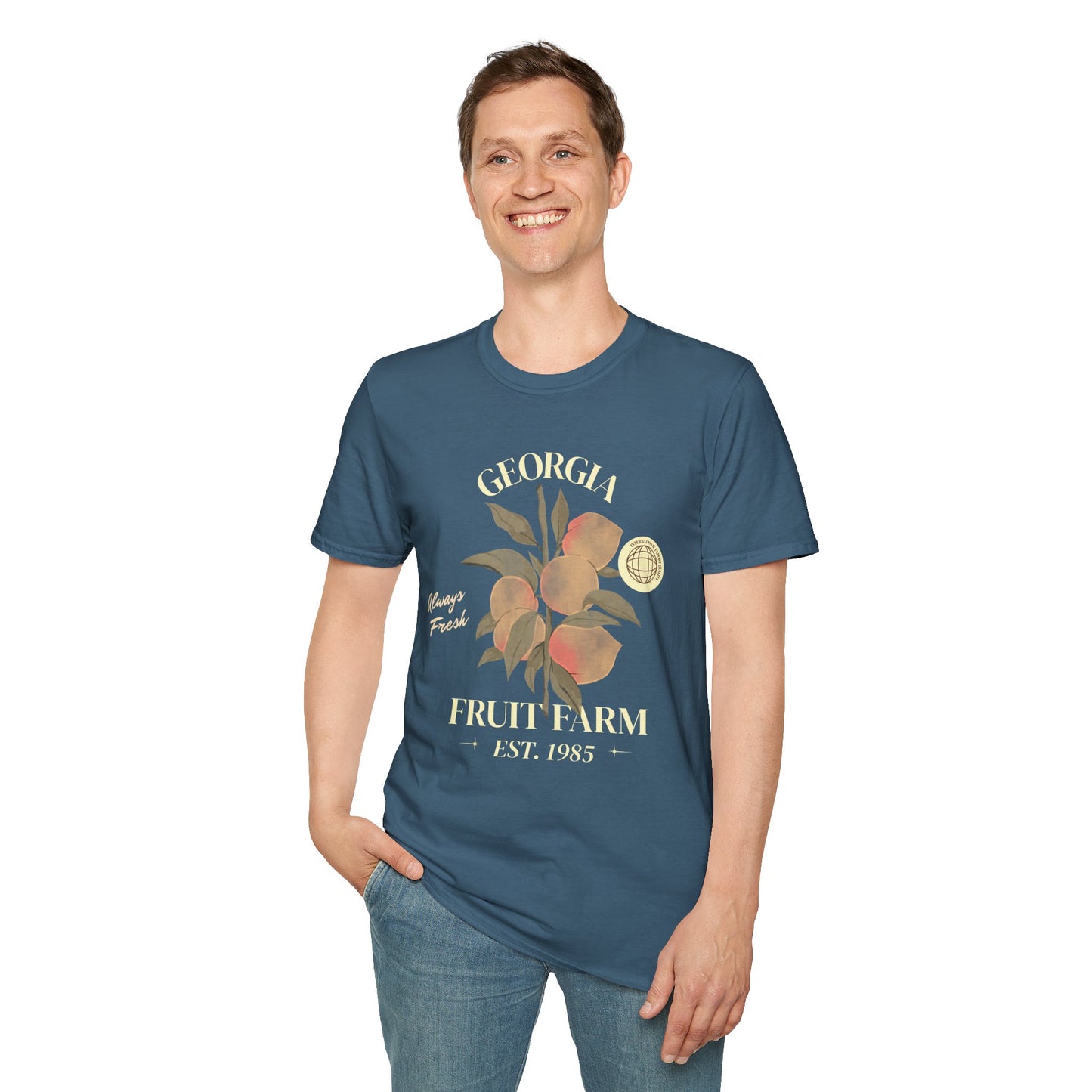 Food Tees, Funny Food T Shirts, Funny T Shirts, Shirt with Fruits, Shirt with Peach