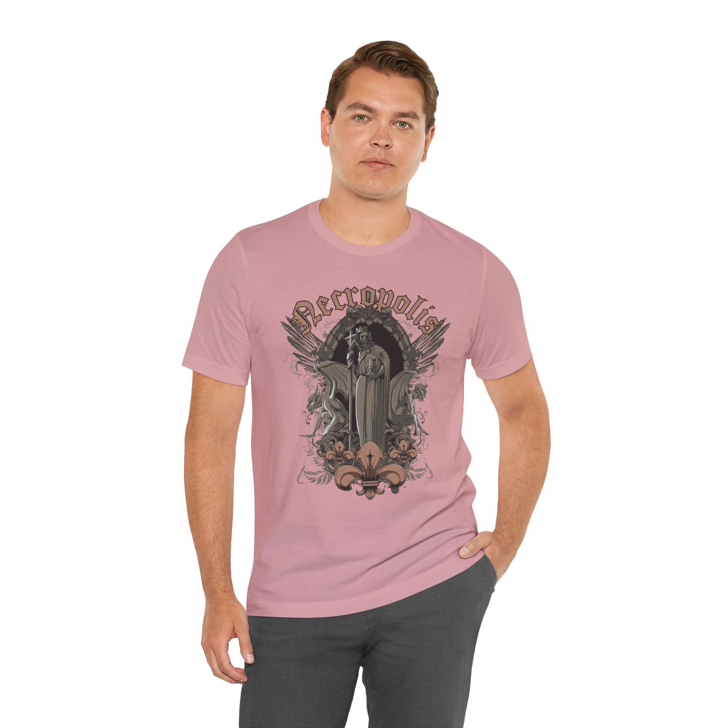 Gothic Skull Graphic Unisex Cotton T-Shirt r7
