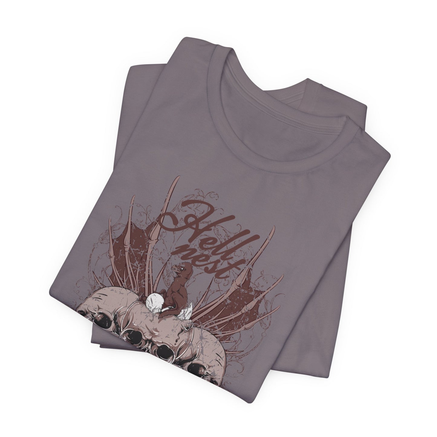 Skull Cluster graphic tee Gothic skulls grunge floral design