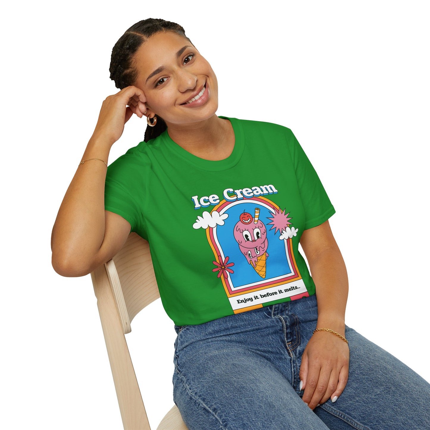 Food Tees, Funny Food T Shirts, Funny T Shirts, Shirt with Food, Junk Food Tees, Shirt with Ice Cream, Ice Cream T-Shirt
