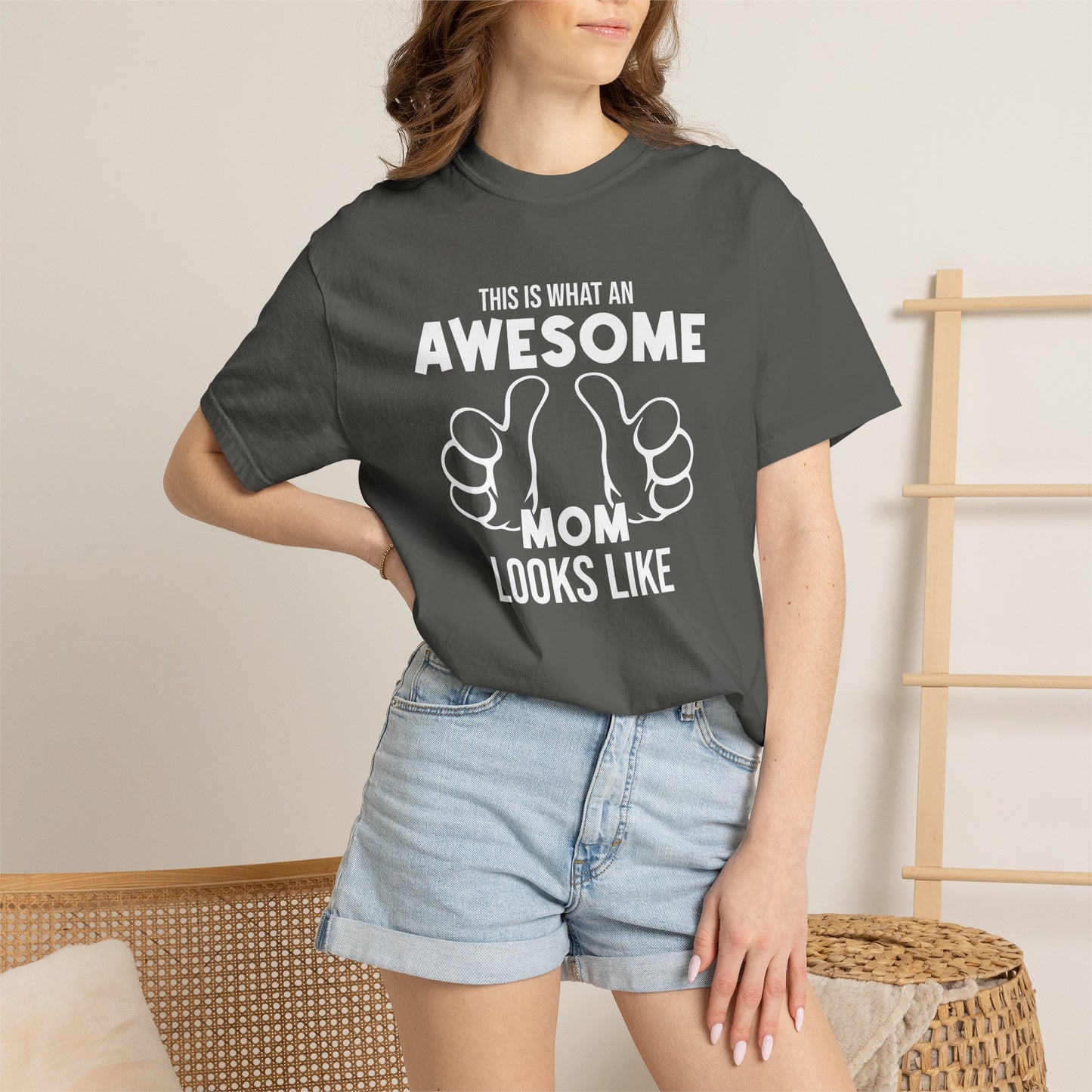 Mom T-shirt Mother's Day Mama Tee Unisex Comfort Colors Garment-Dyed Cotton h25