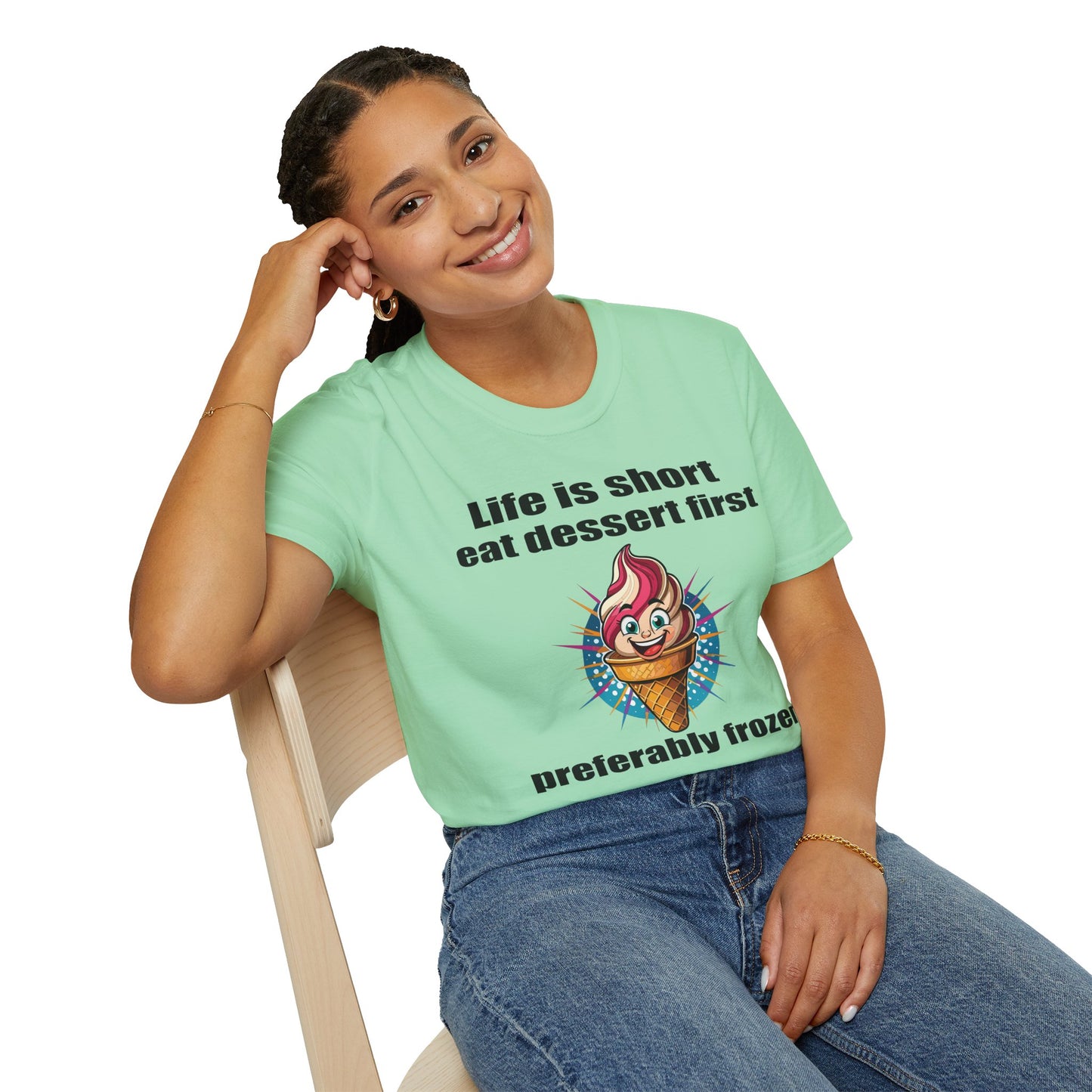 Food Tees, Funny Food T Shirts, Funny T Shirts, Shirt with Food, Junk Food Tees, Shirt with Ice Cream, Ice Cream T-Shirt