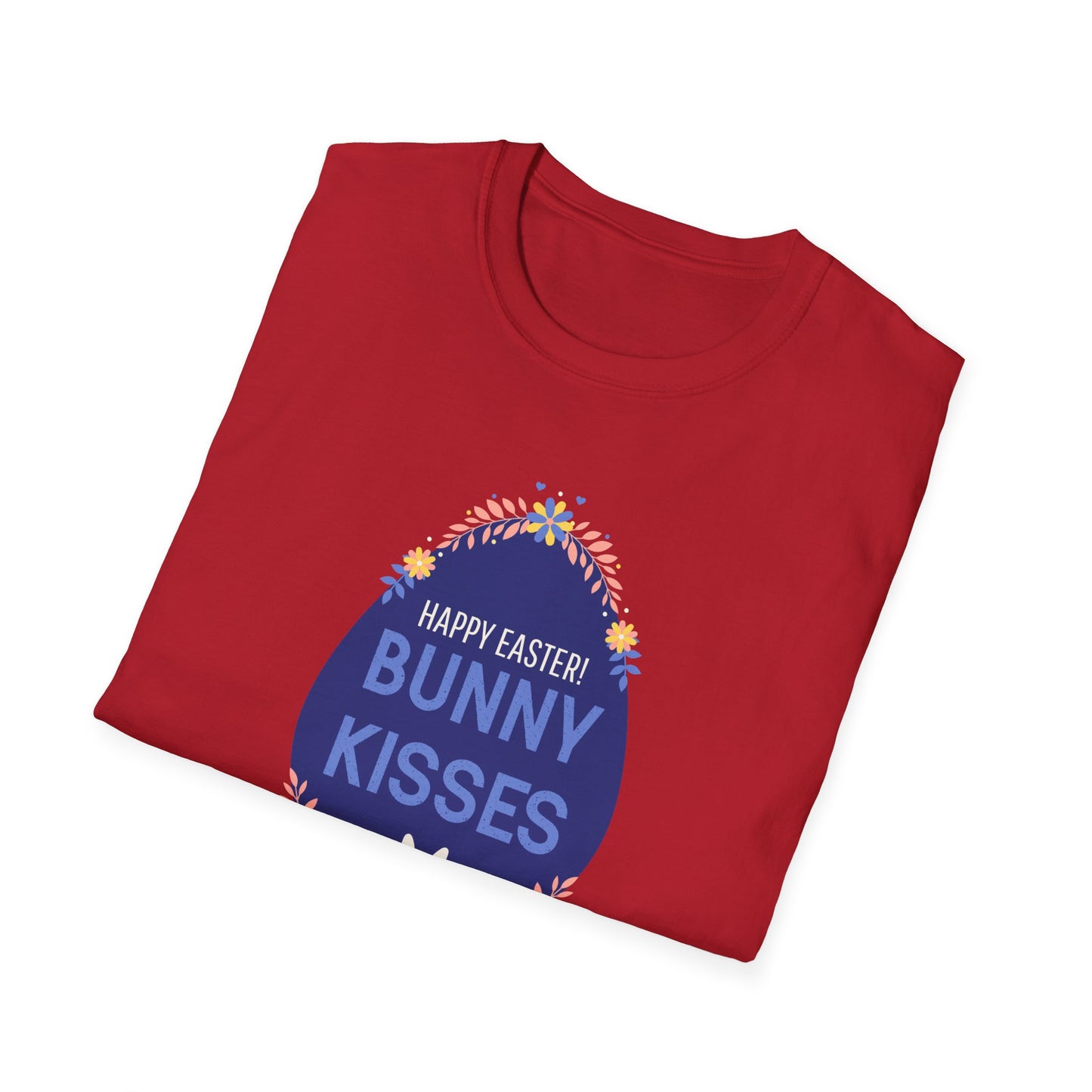 Easter Bunny Kisses T-Shirt, Tee Shirt with Easter Signature, T Shirt with Easter Prints, Tee Shirt with Easter Design - 3