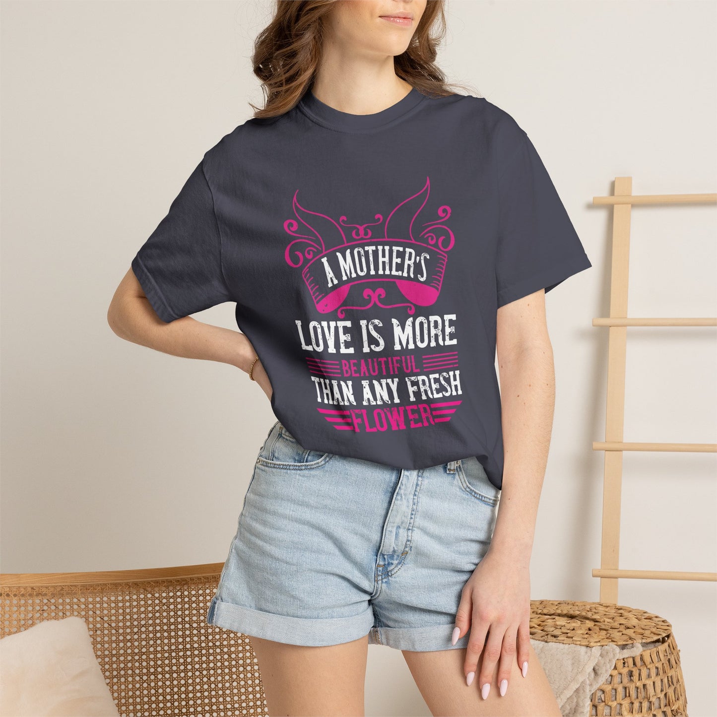 Mom T-shirt Mother Day Mama Tee Unisex Comfort Colors Garment-Dyed Cotton h59