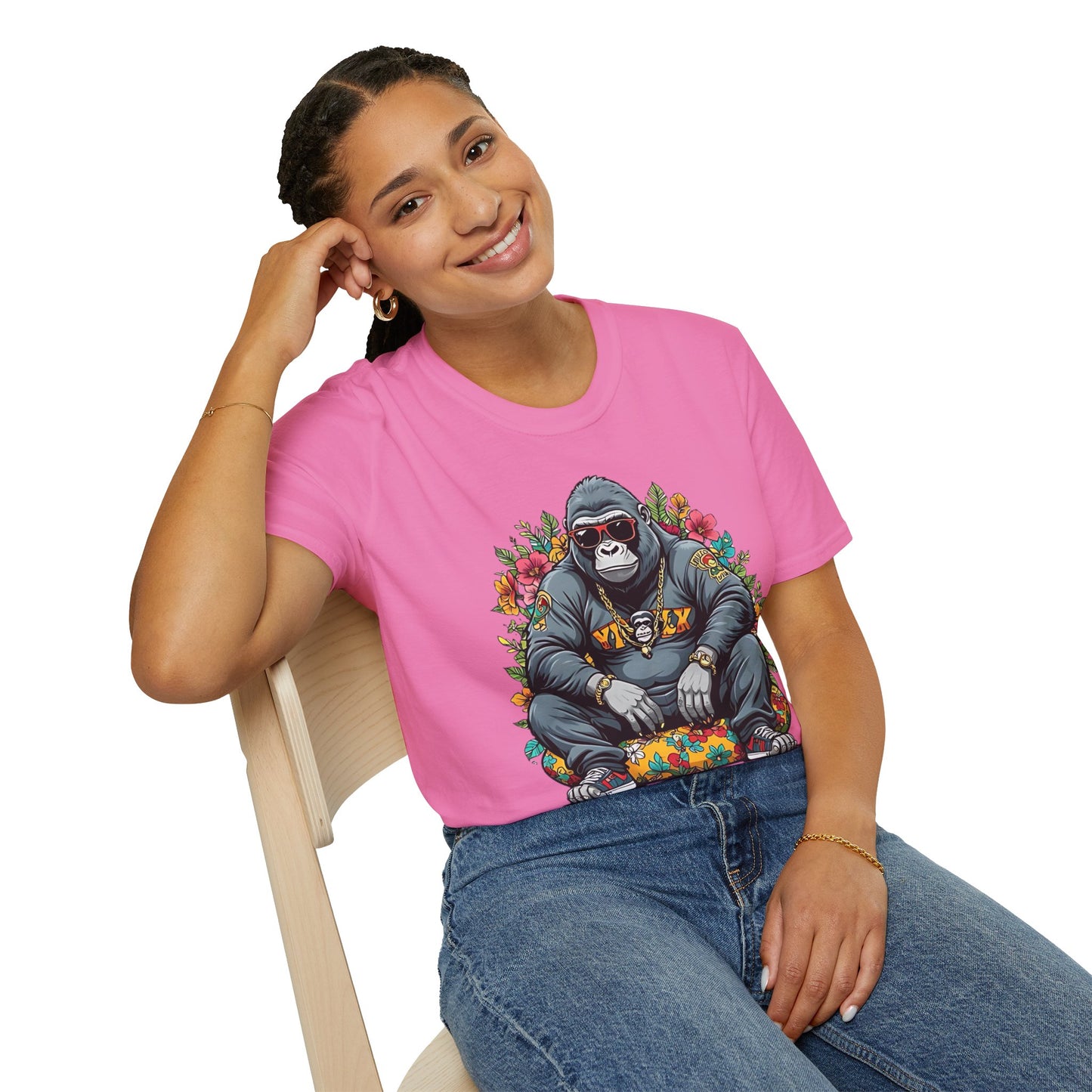 Animals Tees, Funny Animals Shirt, T Shirts with Funny Animals, T-Shirt with Gorilla, Monkey Tees