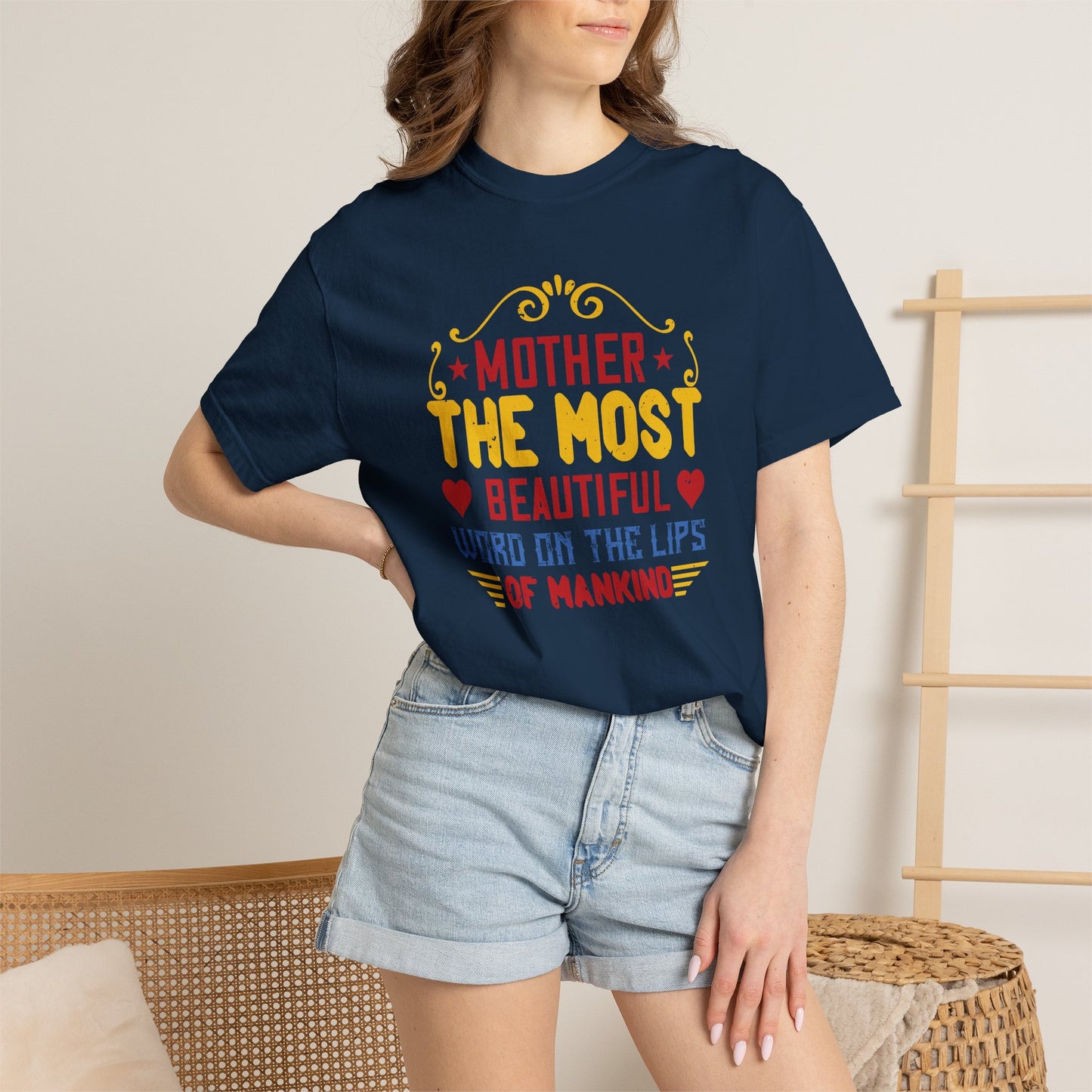 Mom T-shirt Mother Day Mama Tee Unisex Comfort Colors Garment-Dyed Cotton h84