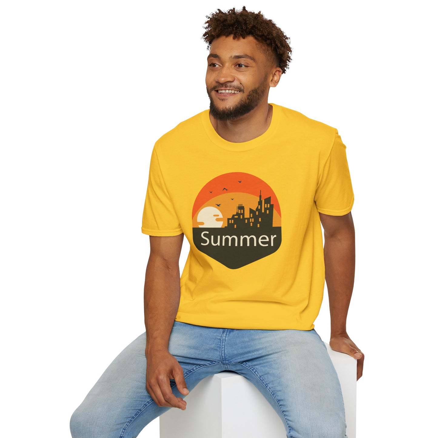 Summer T-Shirt, Summer Design Shirts, Art Tee Shirt with Summer Design - 6