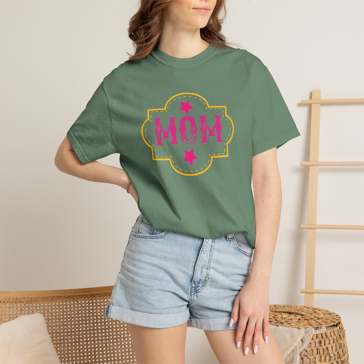 Mom T-shirt Mother Day Mama Tee Unisex Comfort Colors Garment-Dyed Cotton h81