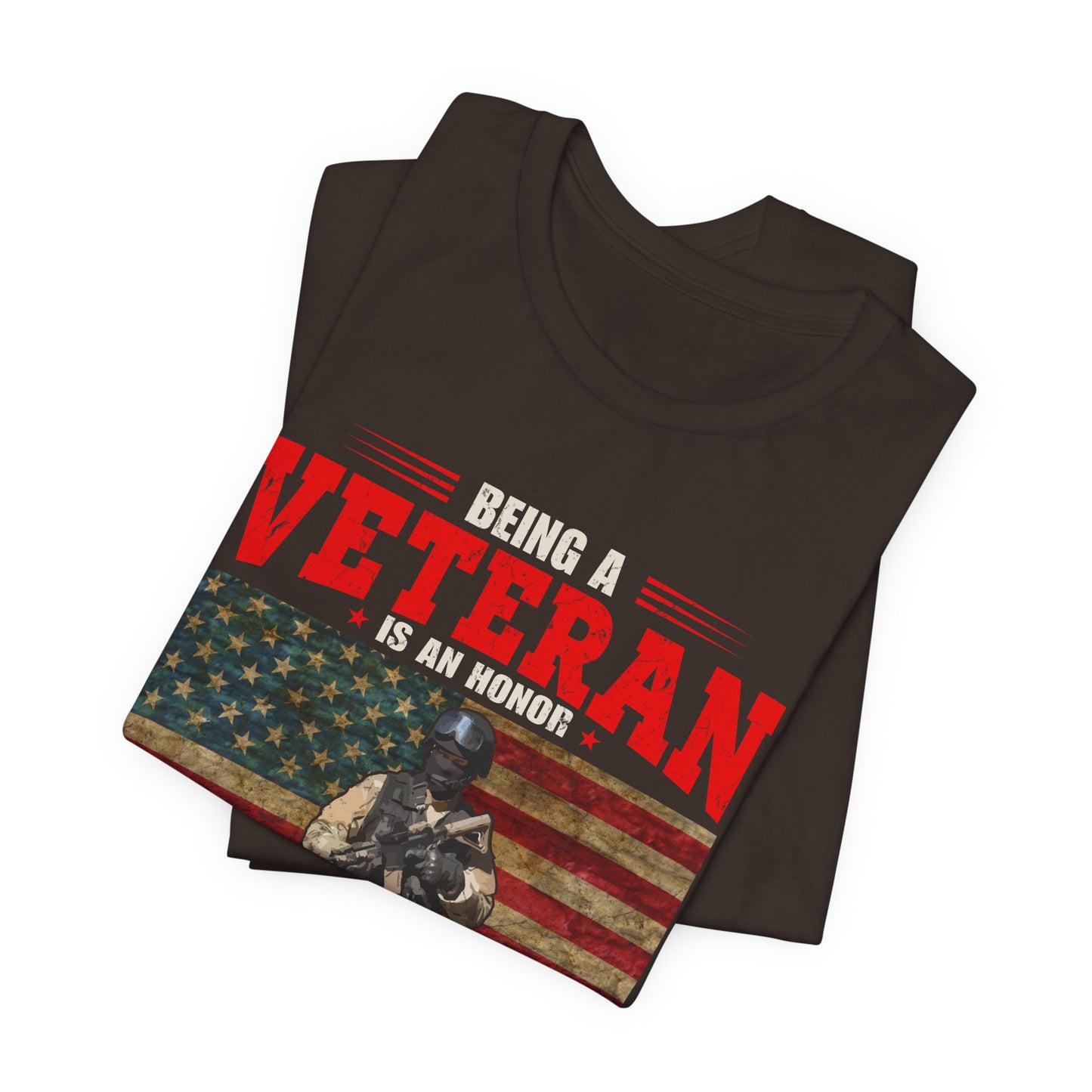 Veteran Grandpa T-Shirt American Flag Soldier Grandpa Unisex Cotton Tee v34