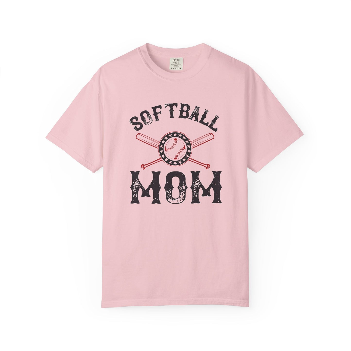 Softball Mom T-shirt Mother Day Mama Tee Unisex Comfort Colors Garment-Dyed Cotton h92