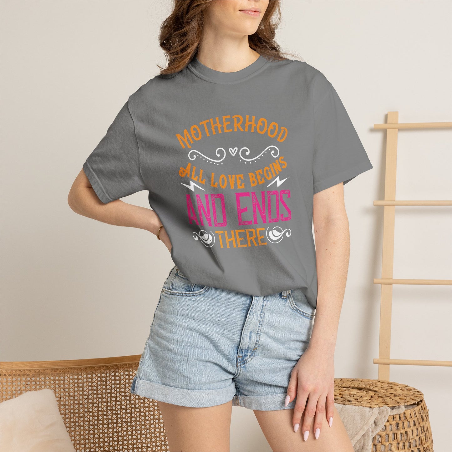 Mom T-shirt Mother Day Mama Tee Unisex Comfort Colors Garment-Dyed Cotton h85