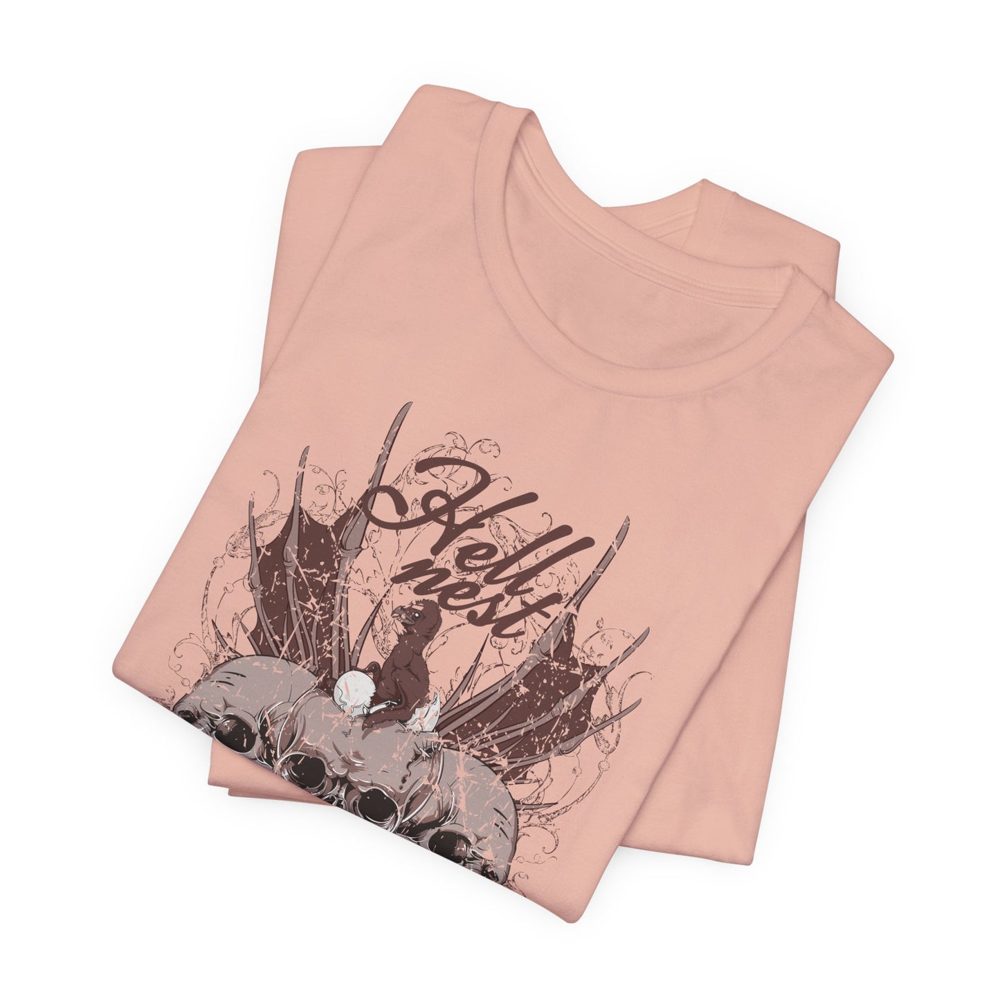 Skull Cluster graphic tee Gothic skulls grunge floral design