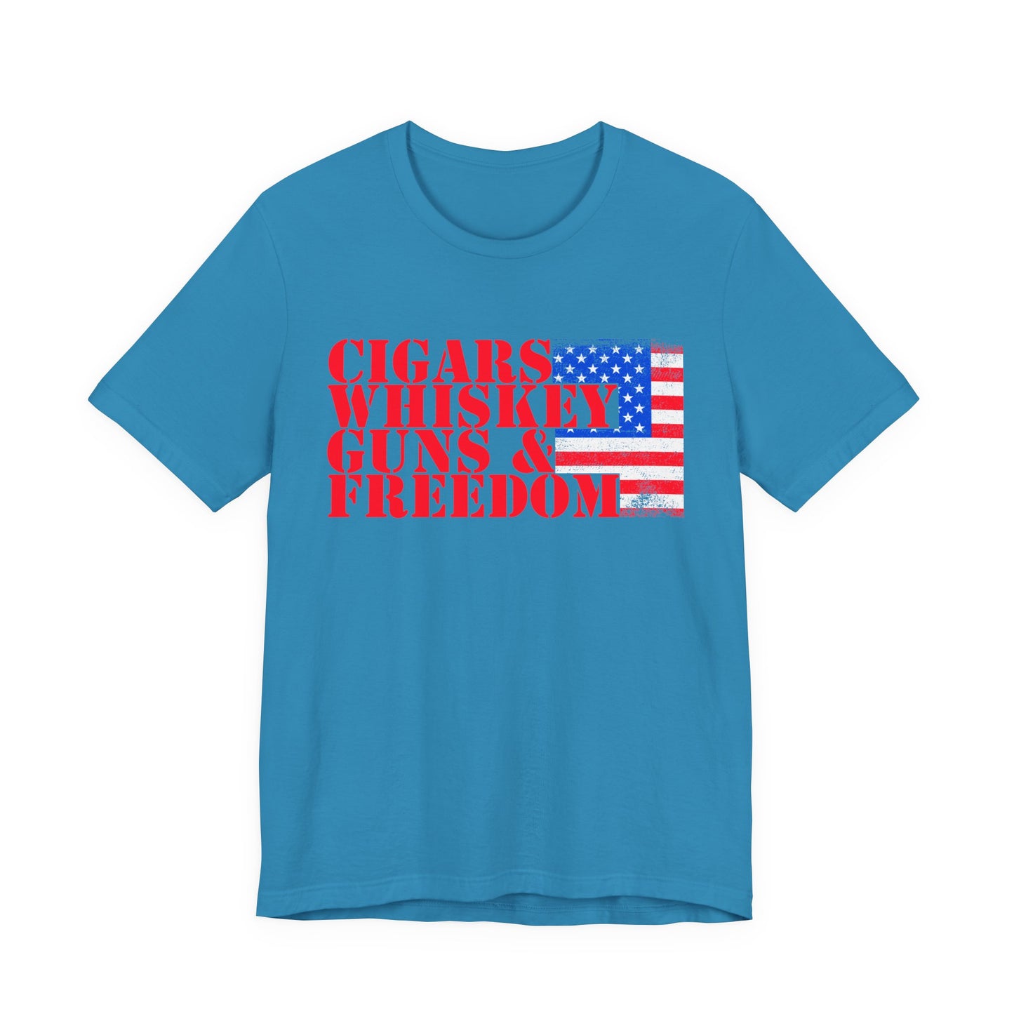 American Flag Graphic Unisex Cotton T-Shirt a2
