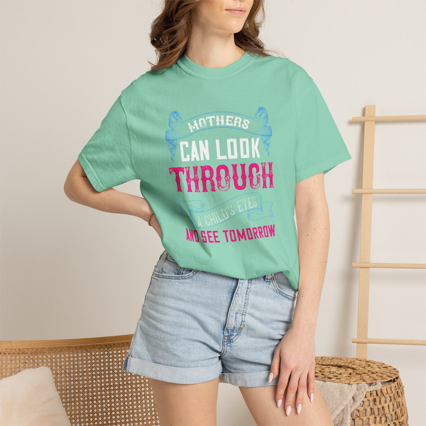 Mom T-shirt Mother Day Mama Tee Unisex Comfort Colors Garment-Dyed Cotton h86