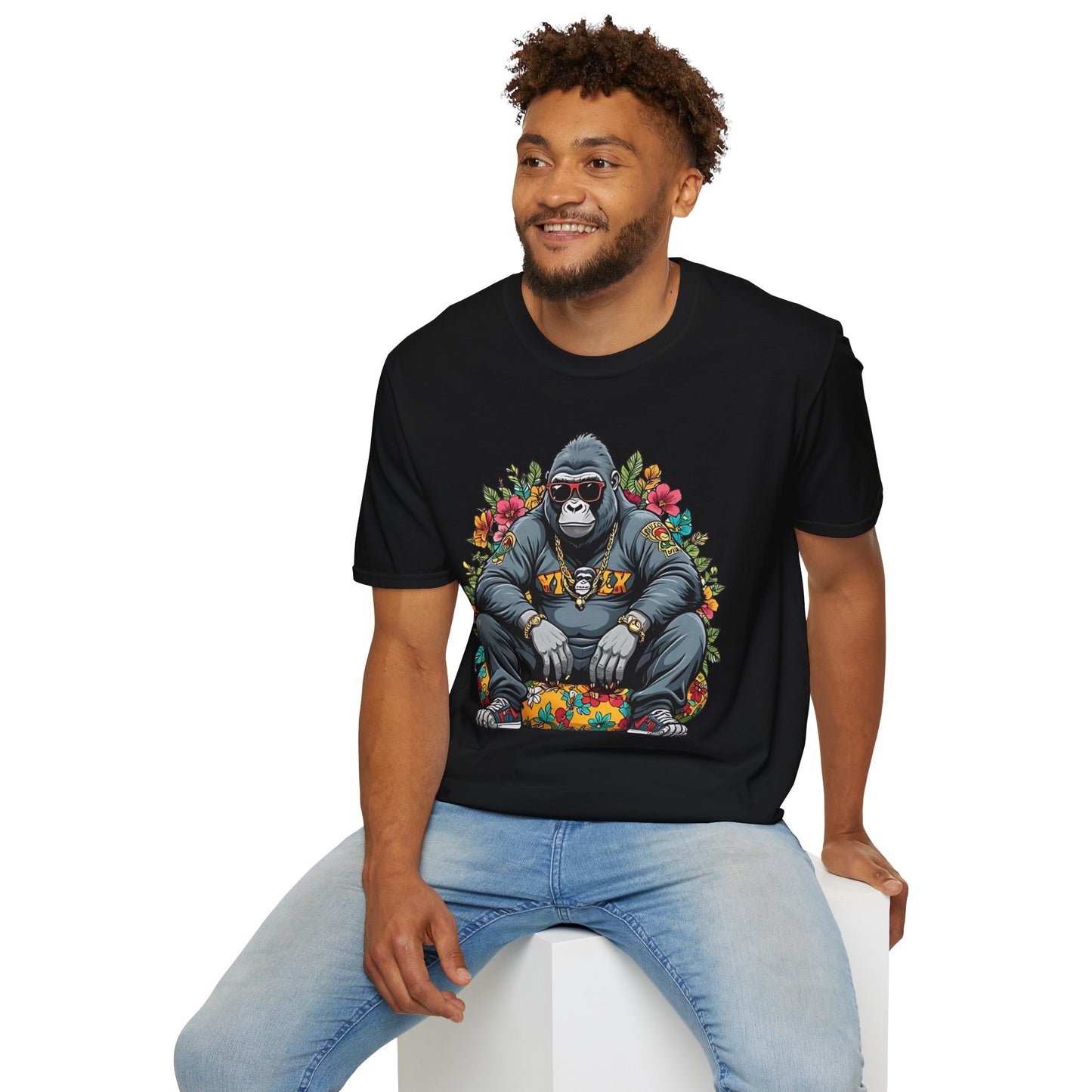 Animals Tees, Funny Animals Shirt, T Shirts with Funny Animals, T-Shirt with Gorilla, Monkey Tees