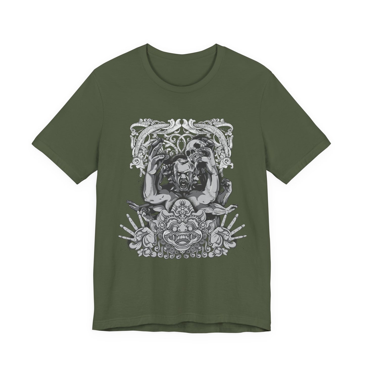 Mask Artwork Illustration Graphic Unisex Cotton T-Shirt r17