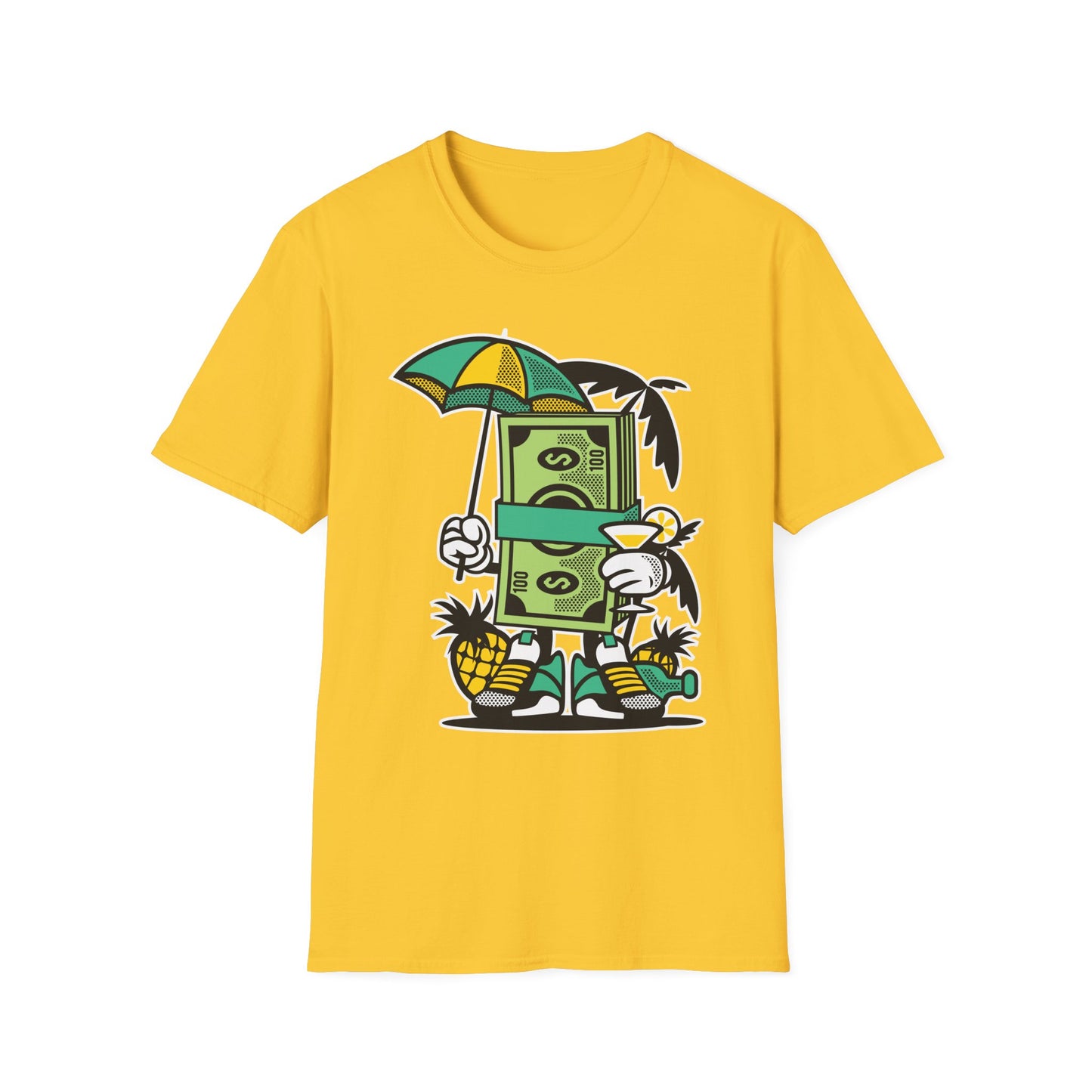 Cartoon T Shirt Animation T Shirt Funny Tee Unisex Softstyle Cotton Tee Art Design 64000