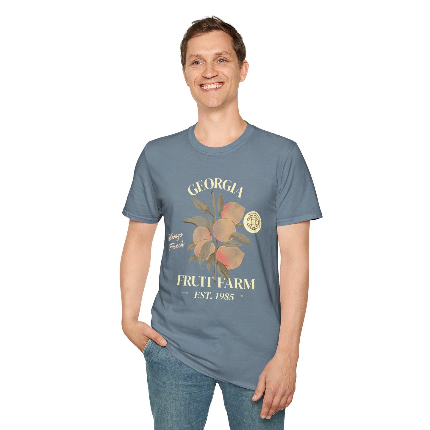 Food Tees, Funny Food T Shirts, Funny T Shirts, Shirt with Fruits, Shirt with Peach