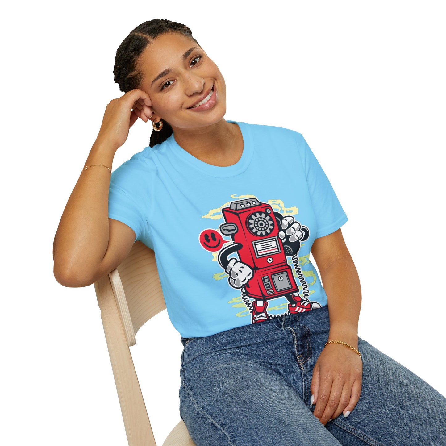 Cartoon T Shirt Animation T Shirt Funny Graphic Tee Softstyle 64000 Unisex Short Sleeve