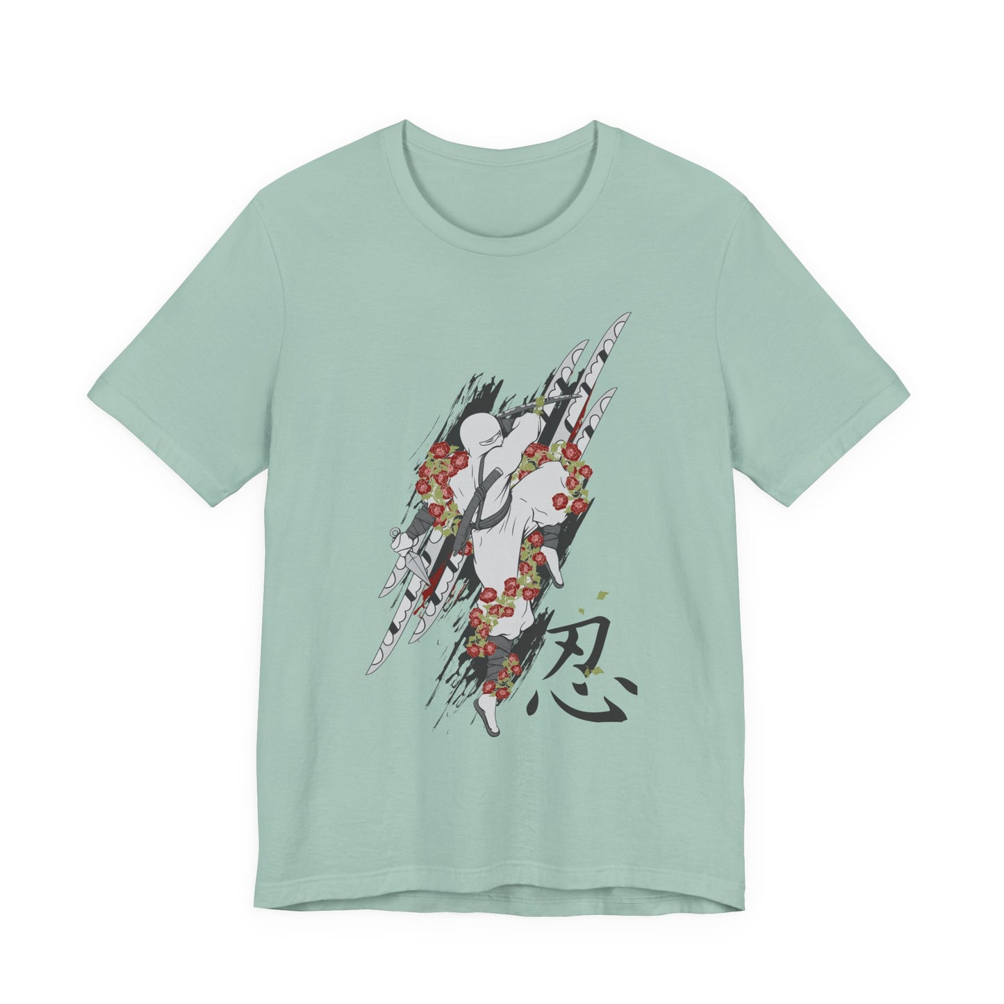 Ninja Samurai Artwork Graphic Unisex Cotton T-Shirt r5