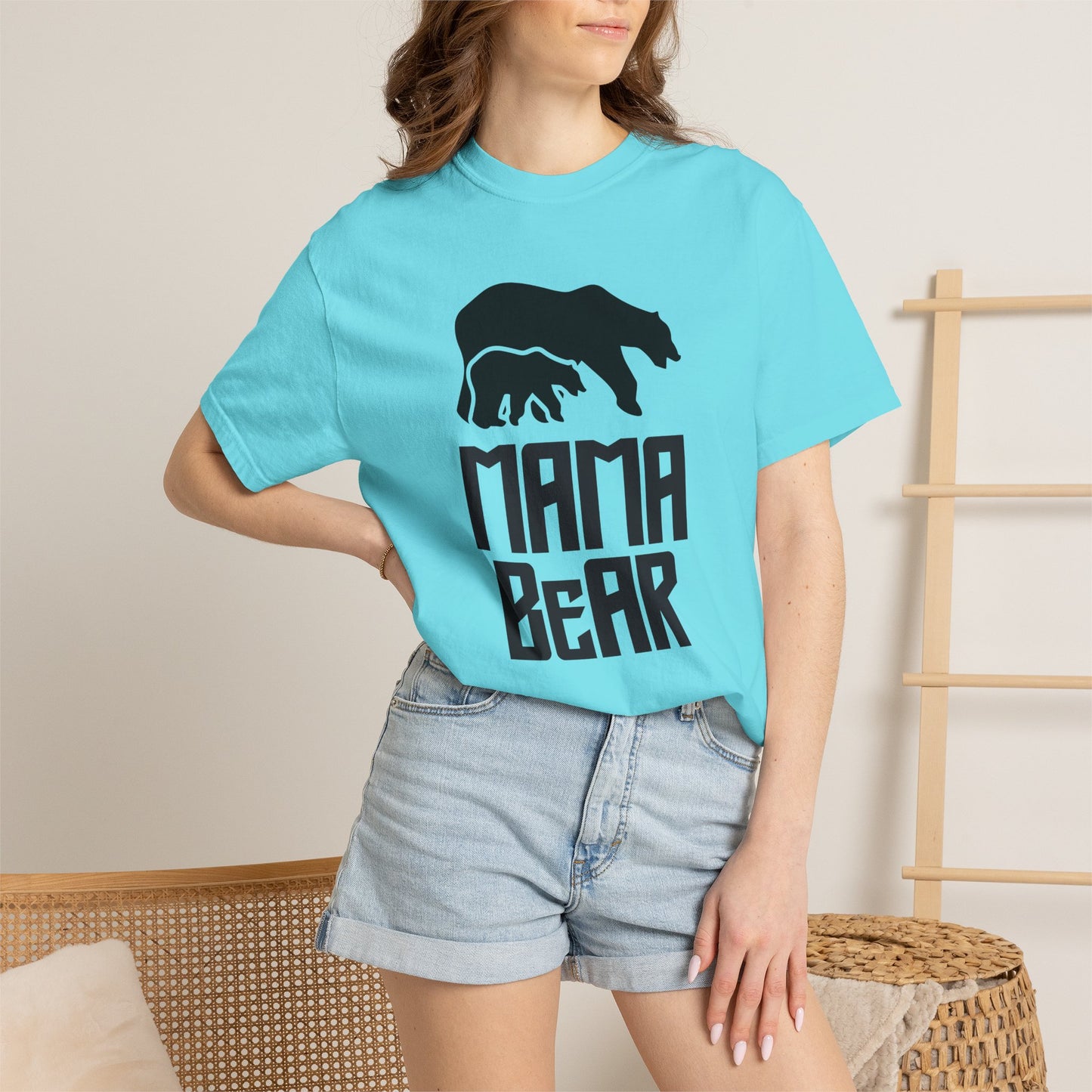 Mama Bear Mom T-shirt Mother's Day Mama Tee Unisex Comfort Colors Garment-Dyed Cotton h12